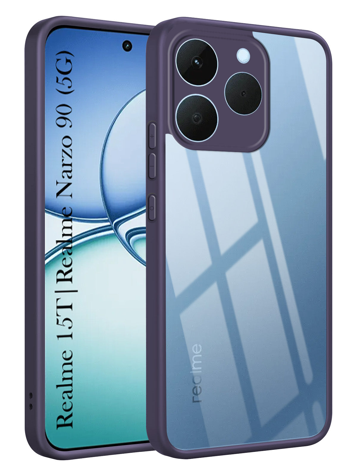 For Realme 15T | Realme Narzo 90 Back Cover Case (Lifetime Anti Yellow | Anti Scratch | Crystal Clear Shockproof)
