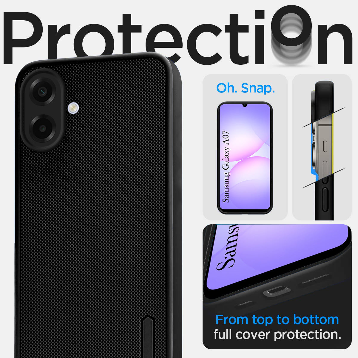 For Samsung Galaxy A07 5G Back Cover Case (Textured Grip Design | Micro-Fiber Cloth Inside | Slim and Light Weight | Soft Touch and Feel)