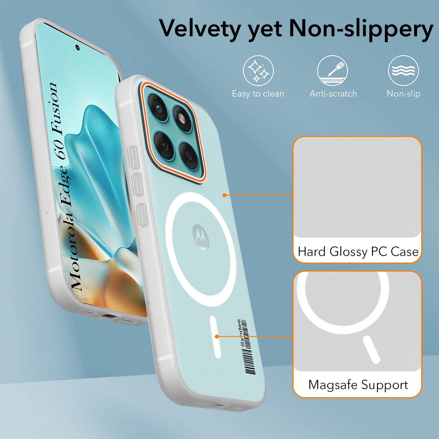 For Motorola Moto Edge 60 Fusion Back Cover Case (Soft Touch | Camera Bump Protection | MagSafe Compatible | Matte Finish)