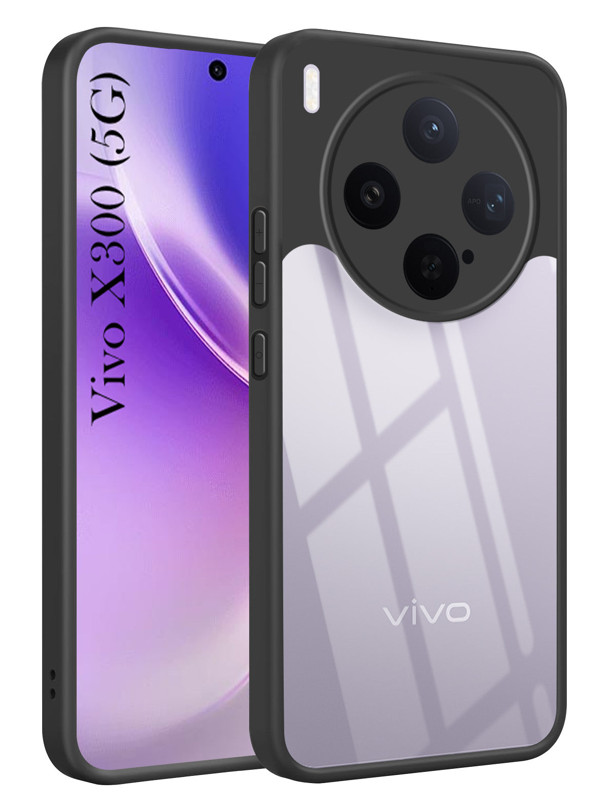 For Vivo X300 5G Back Cover Case Ultra-Hybrid (Lifetime Anti Yellow | Anti Scratch | Crystal Clear Shockproof)