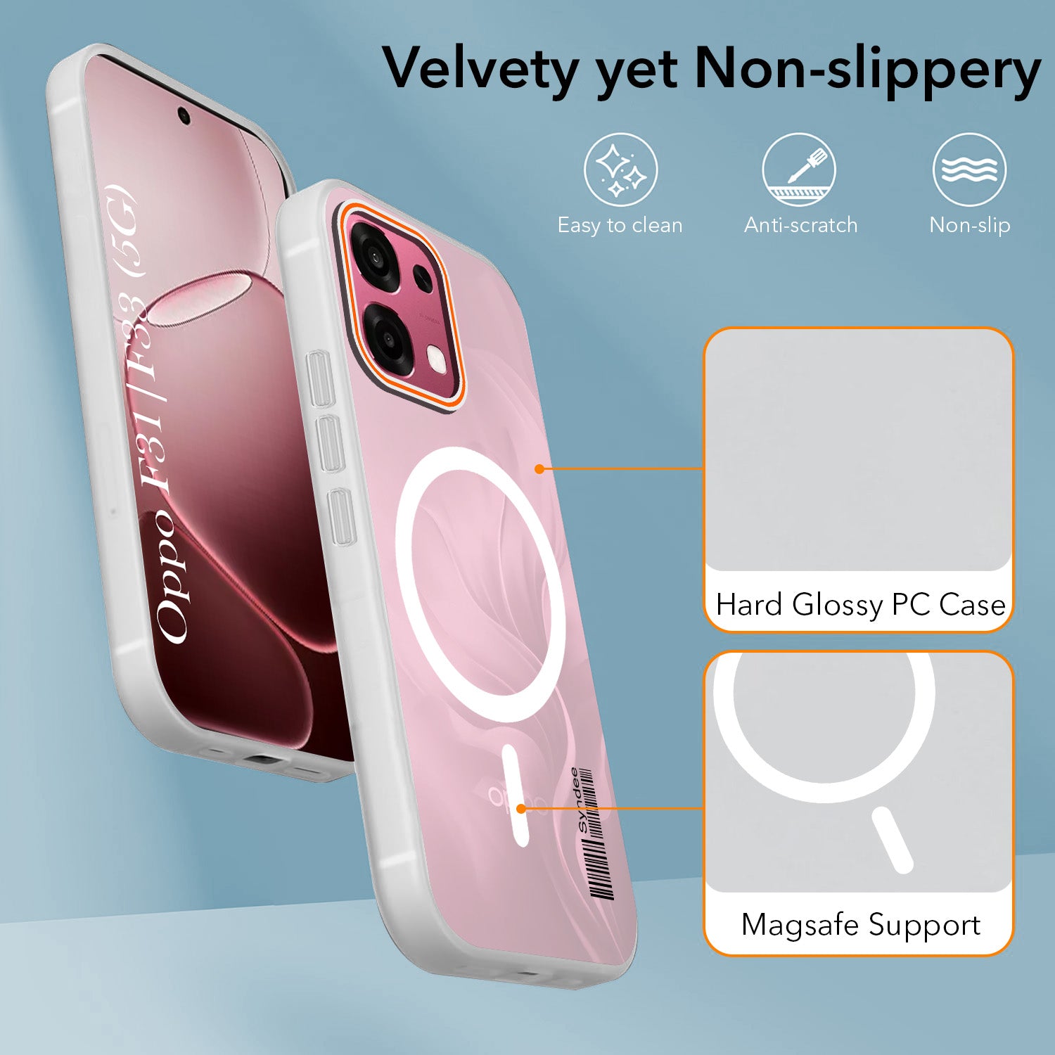 For Oppo F31 5G | Oppo F33 5G Back Cover Case (Soft Touch | Camera Bump Protection | MagSafe Compatible | Matte Finish)