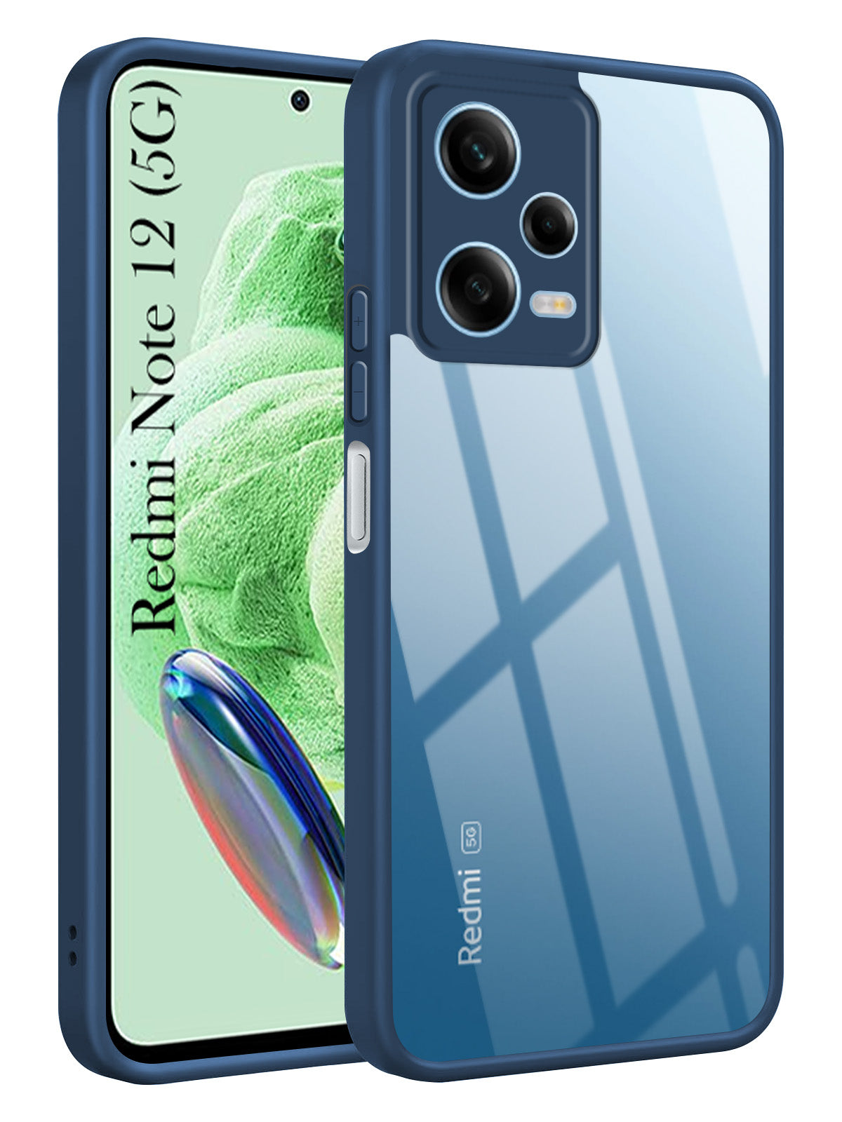 For Redmi Note 12 5G  Back Cover Case Ultra-Hybrid (Lifetime Anti Yellow | Anti Scratch | Crystal Clear Shockproof)