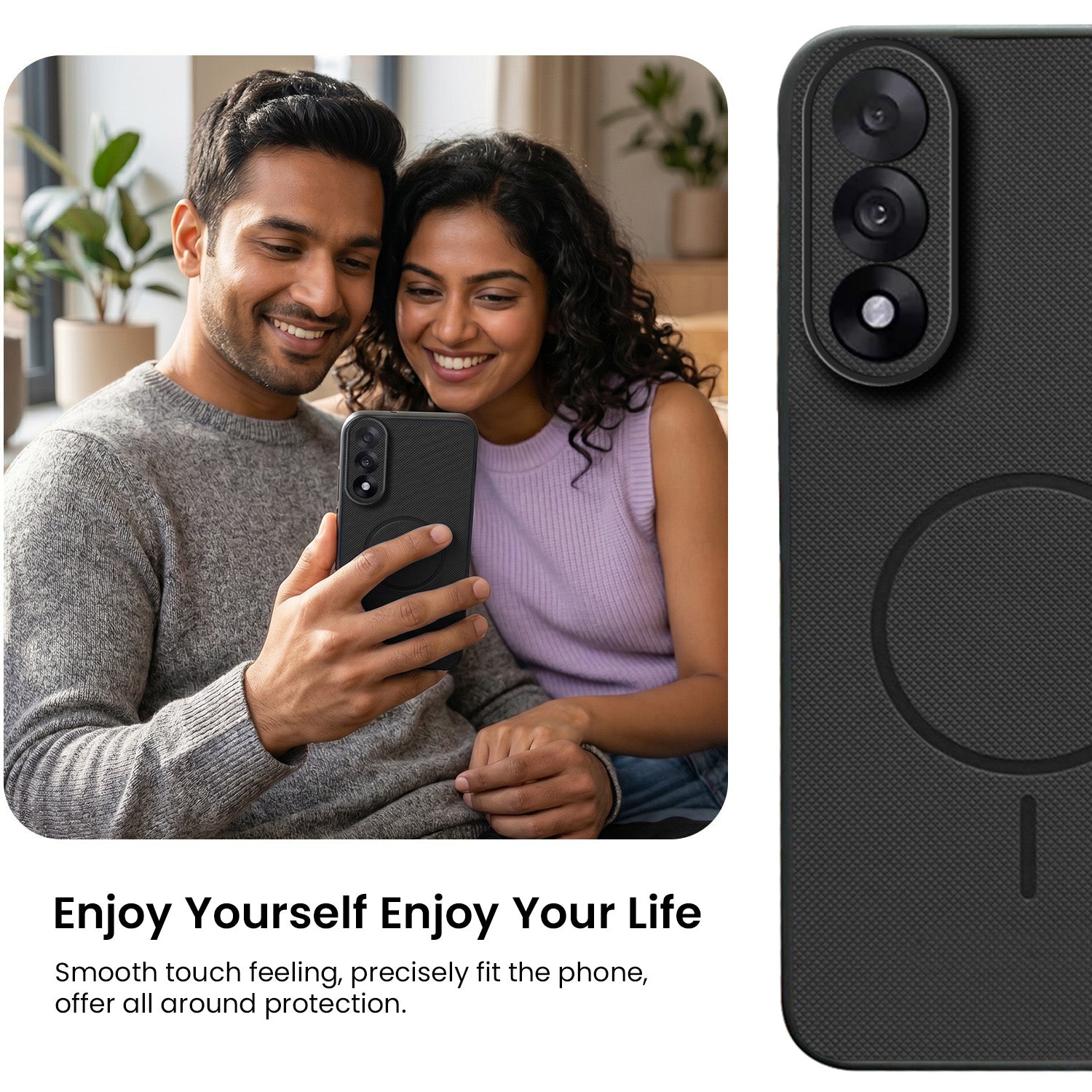 For Oneplus Nord 5 Back Cover Case PU Leather (Texture Grip Design | Professional Minimalist | Camera Protection | Soft and Flexible)