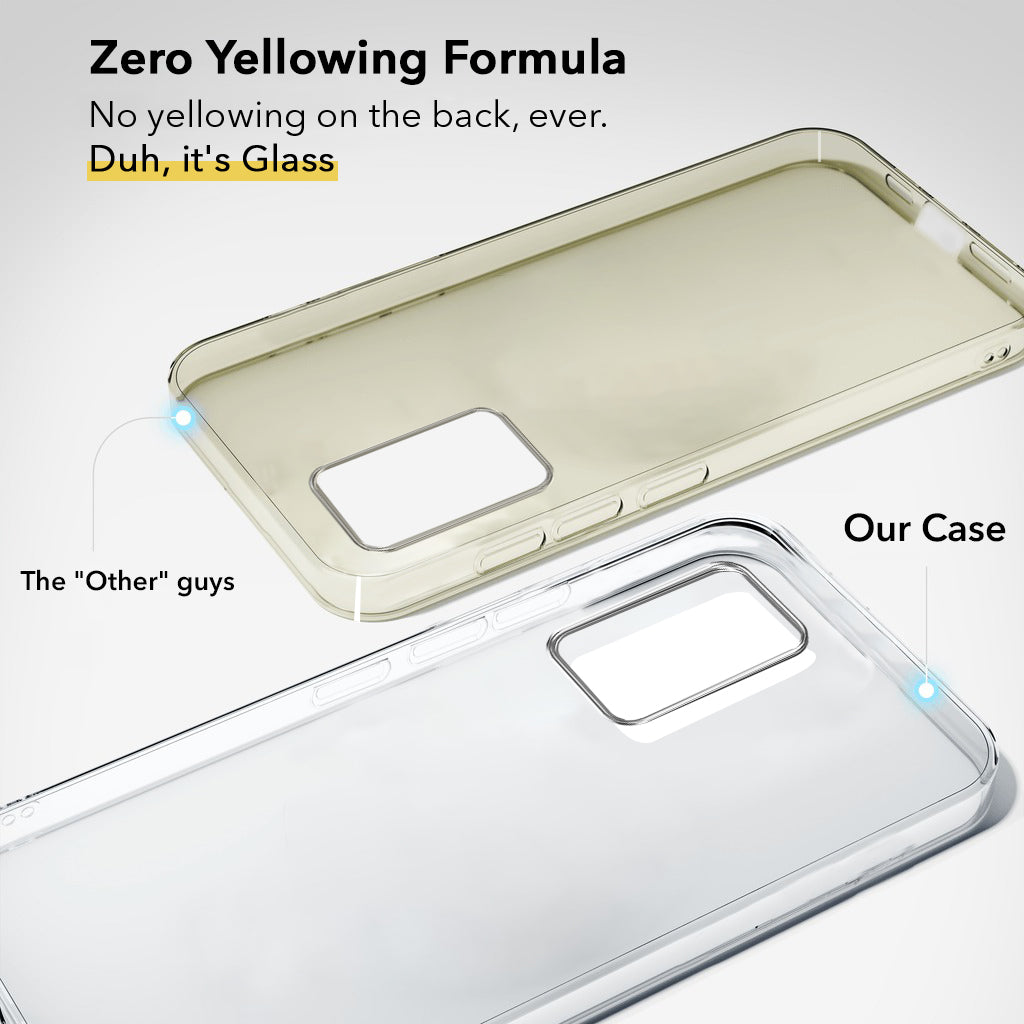 For Samsung Galaxy A52 | A52 5G | A52s 5G Back Cover Case Lifetime Anti-Yellow Clear (Sleek Hard Crystal | Shockproof and Camera Protection)