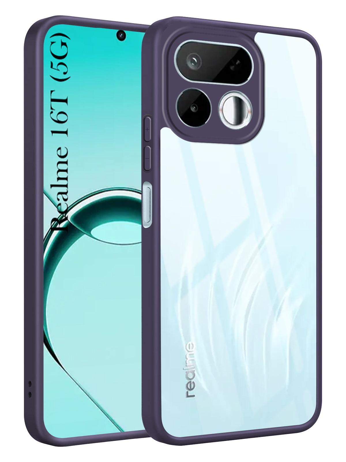 For Realme 16T 5G Lite Back Cover Case Ultra-Hybrid (Lifetime Anti Yellow | Anti Scratch | Crystal Clear Shockproof)