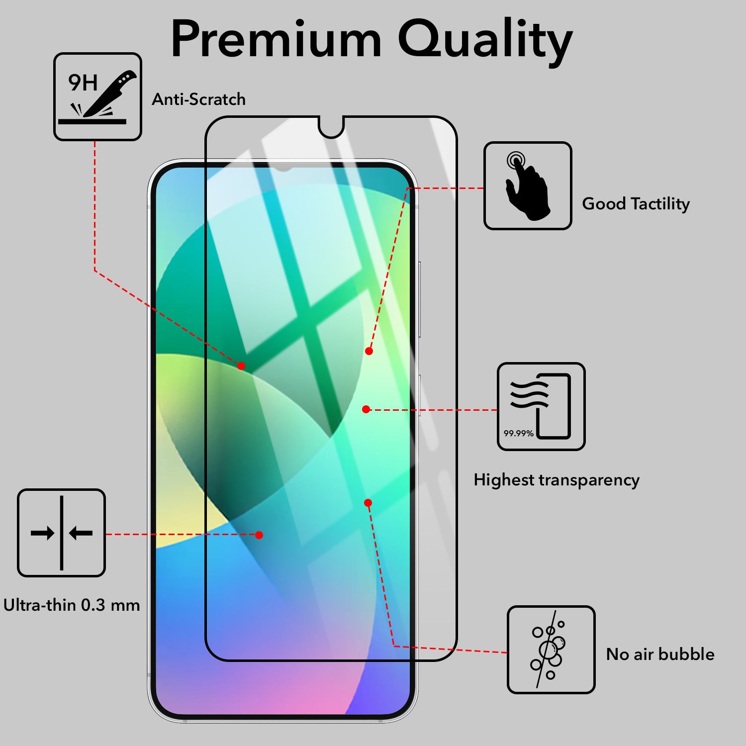 (Pack of 2) Tempered Glass For Samsung Galaxy M07 | Samsung Galaxy F07 Military-Grade Gorilla Screen Protector (Shatterproof HD Clarity | Oleophobic Coating | 3D Precision Cut)