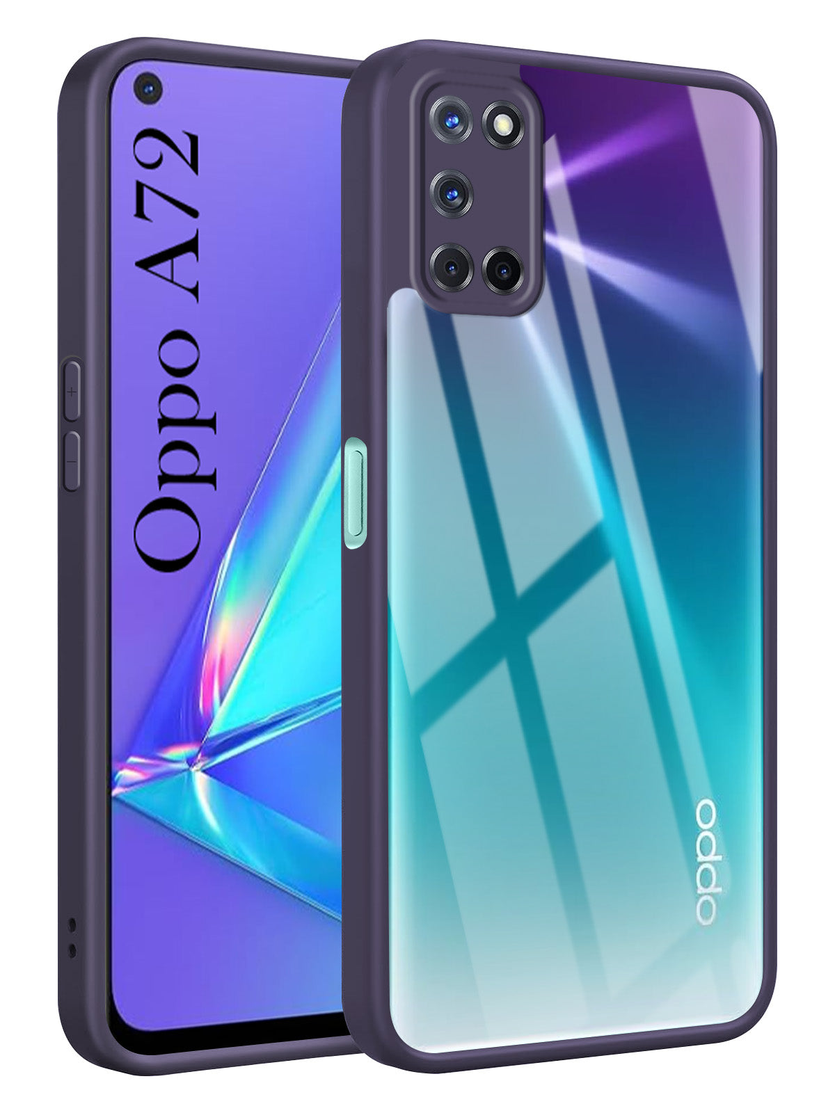 For Oppo A72 Back Cover Case Ultra-Hybrid (Lifetime Anti Yellow | Anti Scratch | Crystal Clear Shockproof)
