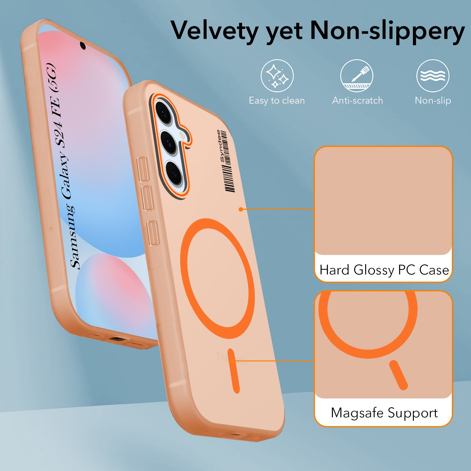 For Samsung Galaxy S24 FE Back Cover Case (Soft Touch | Camera Bump Protection | MagSafe Compatible | Matte Finish)