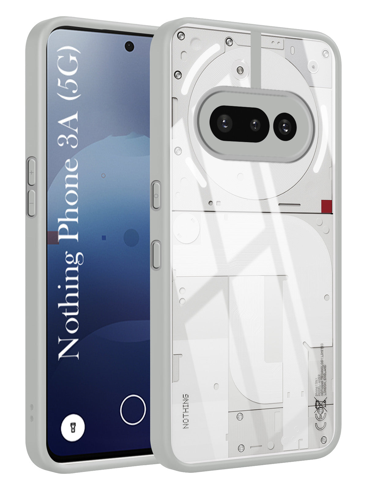 For Nothing Phone 3A Back Cover Case (Lifetime Anti Yellow | Anti Scratch | Crystal Clear Shockproof)
