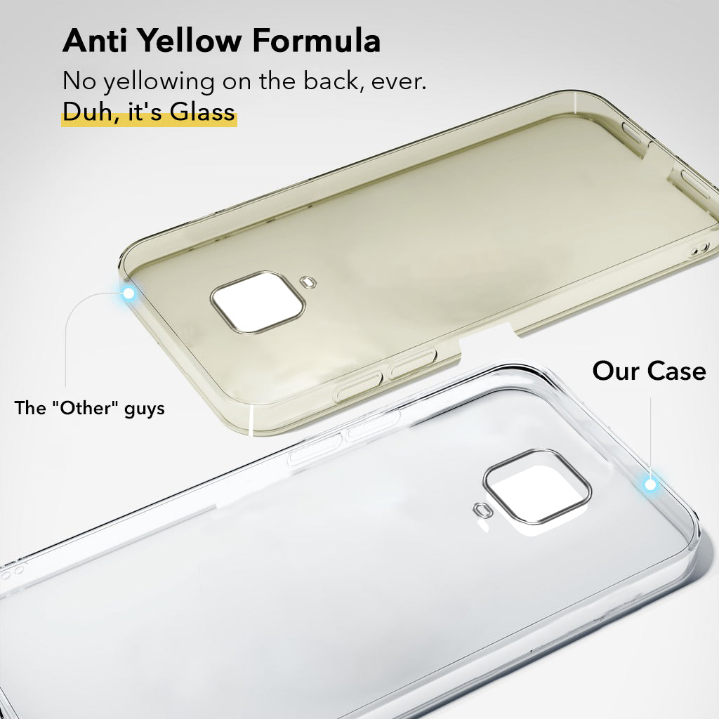 For Redmi Note 9 Pro | 9 Pro Max | Note 10 Lite Back Cover Case (Hard Anti Yellow Clear Case | Drop & Camera Protection | Shockproof Polycarbonate)