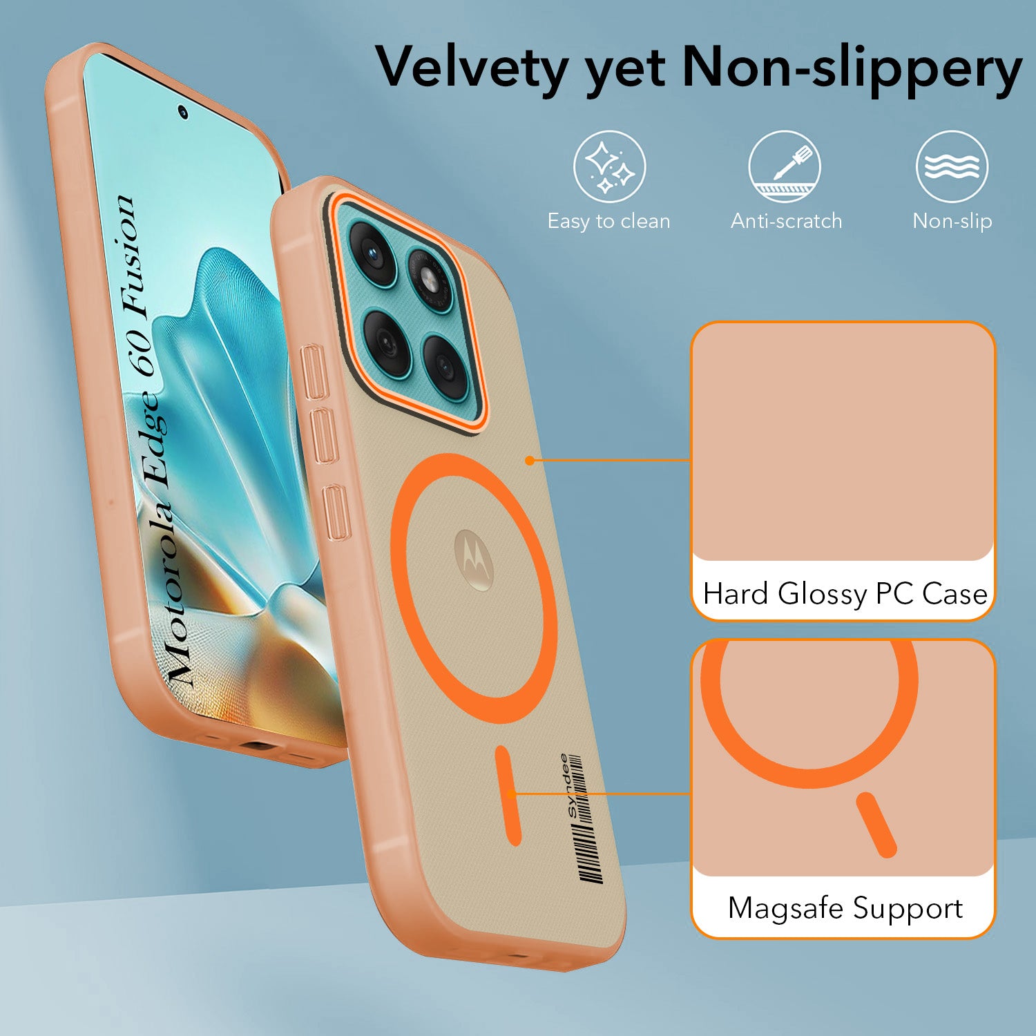 For Motorola Moto Edge 60 Fusion Back Cover Case (Soft Touch | Camera Bump Protection | MagSafe Compatible | Matte Finish)