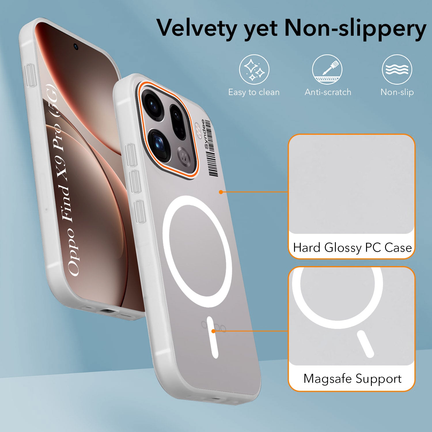 For Oppo Find X9 Pro Back Cover Case (Soft Touch | Camera Bump Protection | MagSafe Compatible | Matte Finish)