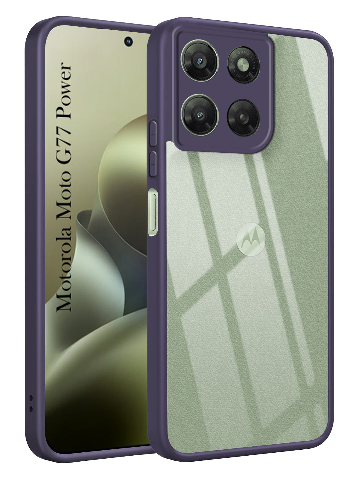 For Motorola Moto G77 Power Back Cover Case Ultra-Hybrid (Lifetime Anti Yellow | Anti Scratch | Crystal Clear Shockproof)