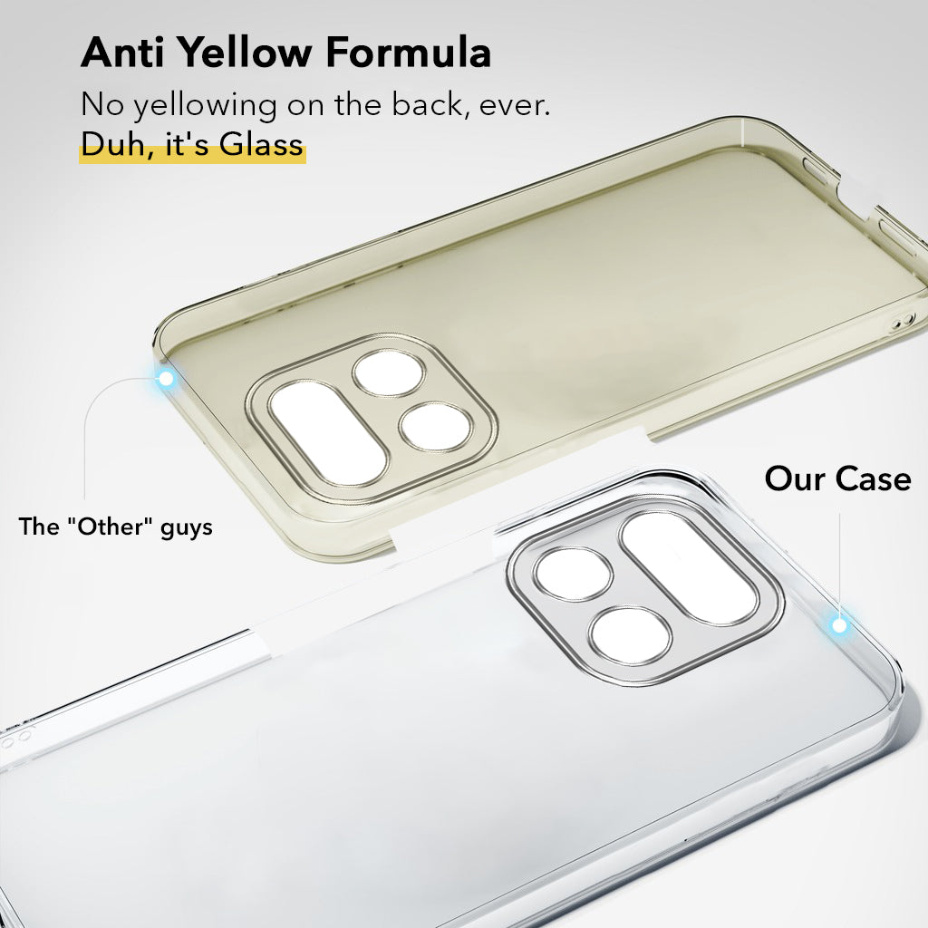 For Realme 16 Pro Plus 5G Back Cover Case Lifetime Anti-Yellow Clear(Sleek Hard Crystal | Shockproof and Camera Protection)