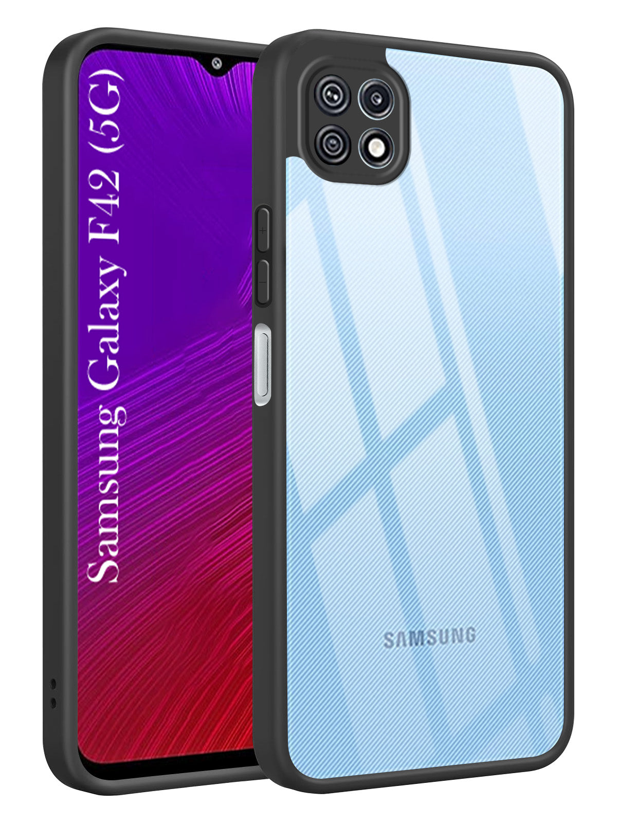 For Samsung Galaxy F42 5G Back Cover Case Ultra-Hybrid (Lifetime Anti Yellow | Anti Scratch | Crystal Clear Shockproof)