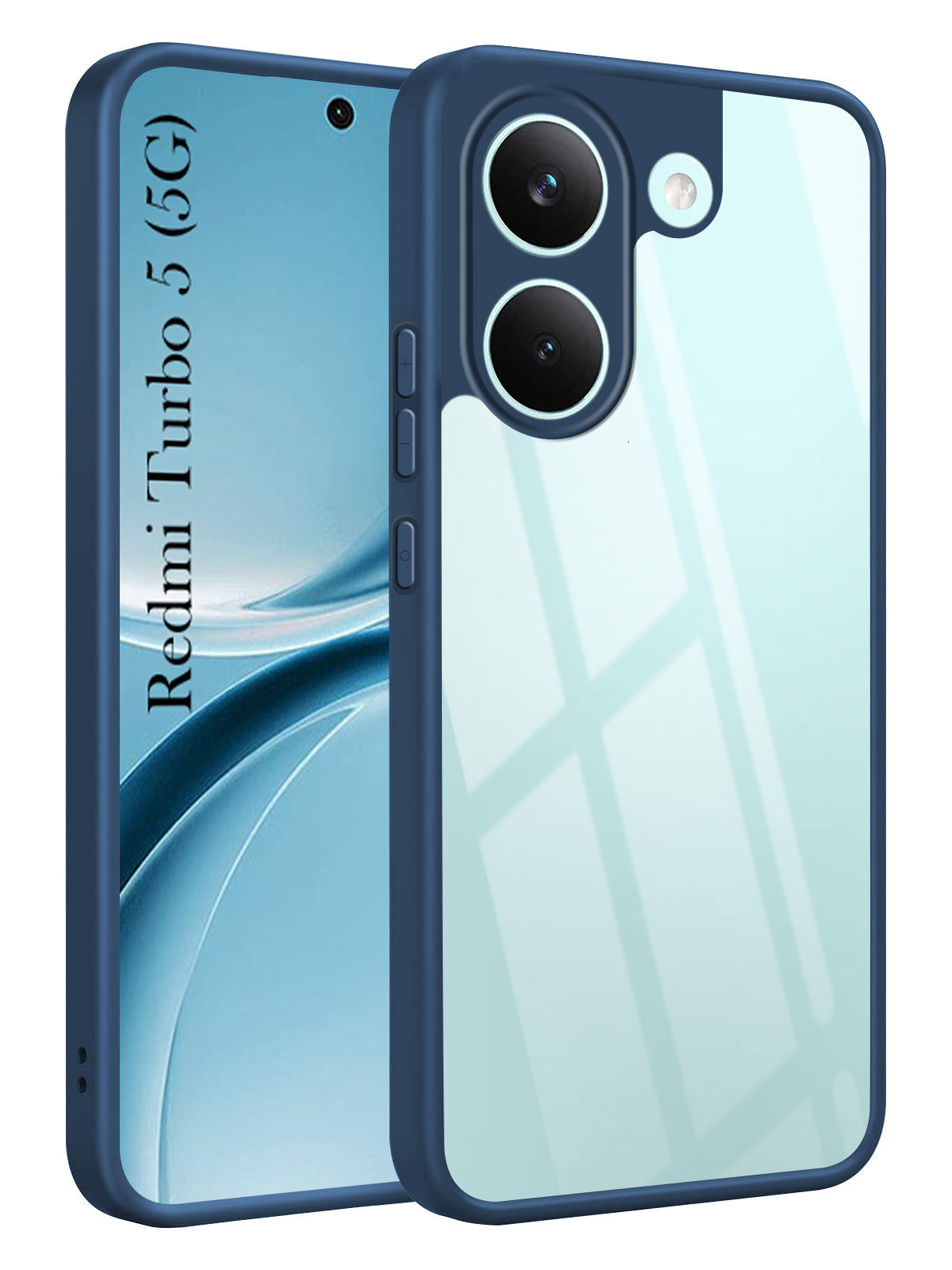 For Redmi Turbo 5 Back Cover Case Ultra-Hybrid (Lifetime Anti Yellow | Anti Scratch | Crystal Clear Shockproof)