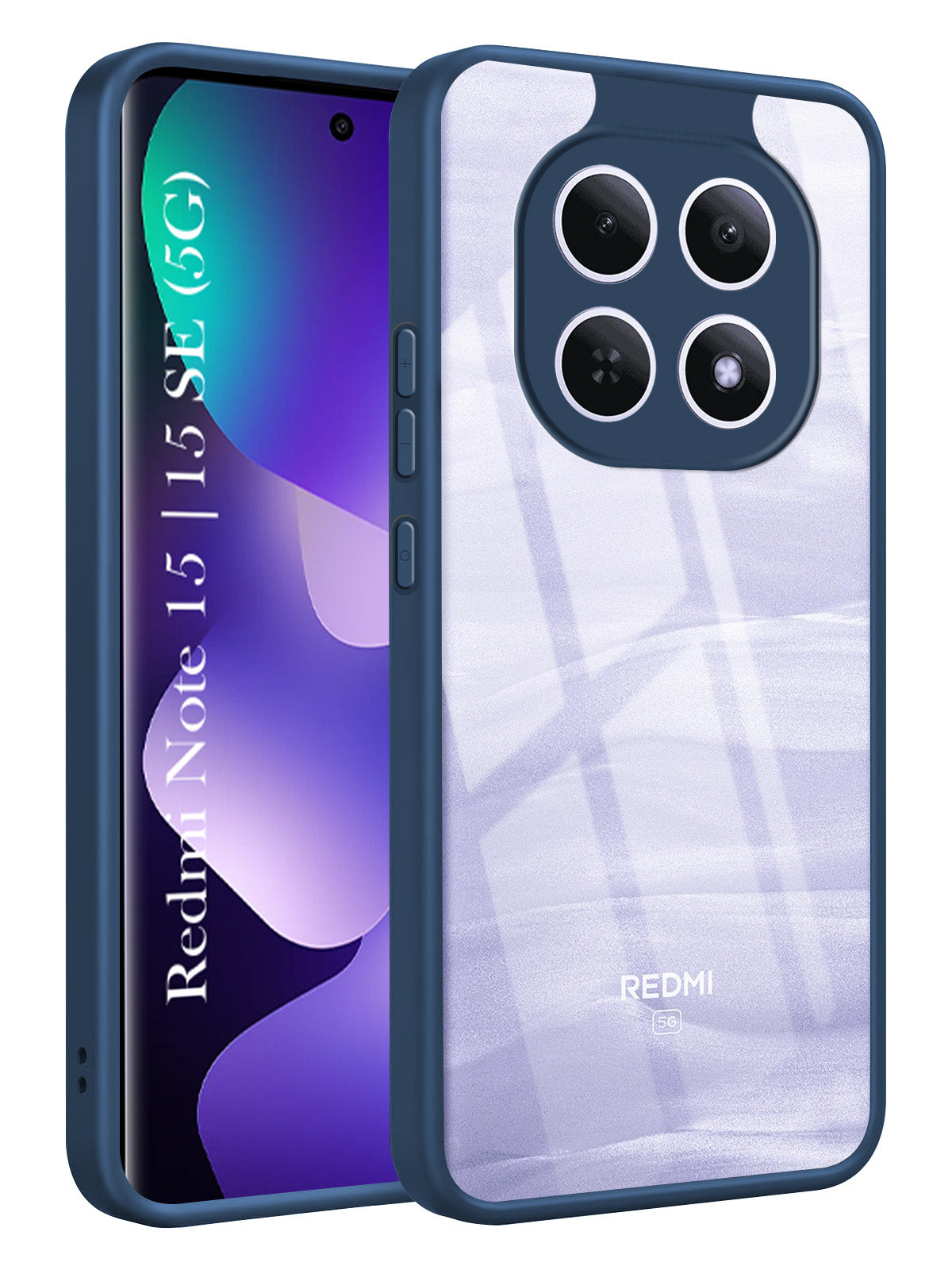 For Redmi note 15 | Redmi note 15 SE (5G) Back Cover Case Ultra-Hybrid (Lifetime Anti Yellow | Anti Scratch | Crystal Clear Shockproof)