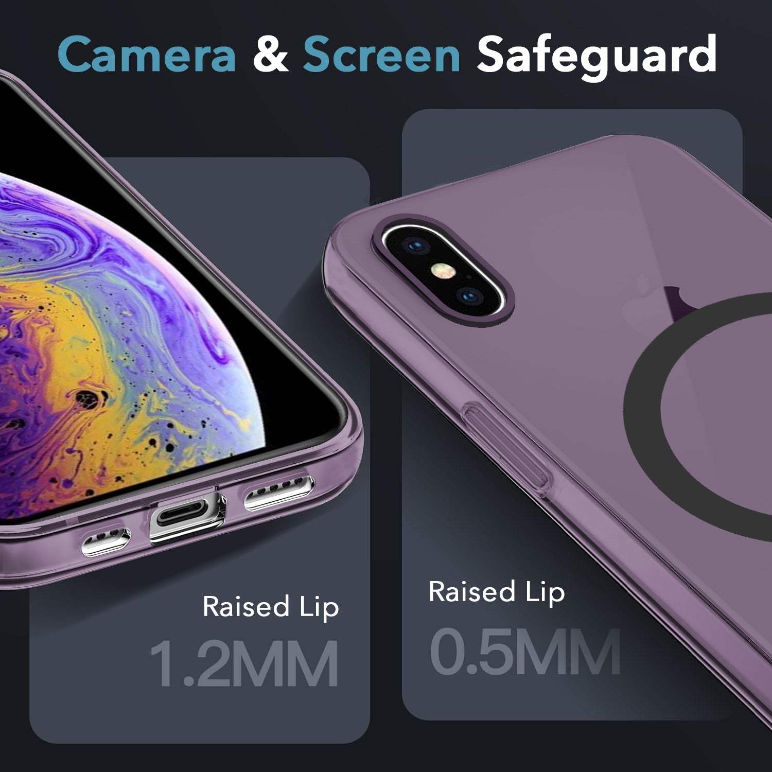 For Apple iPhone Xs Back Cover Case (Frosted Matte Feel | MagSafe Compatible Wireless Charging | Polycarbonate Material)