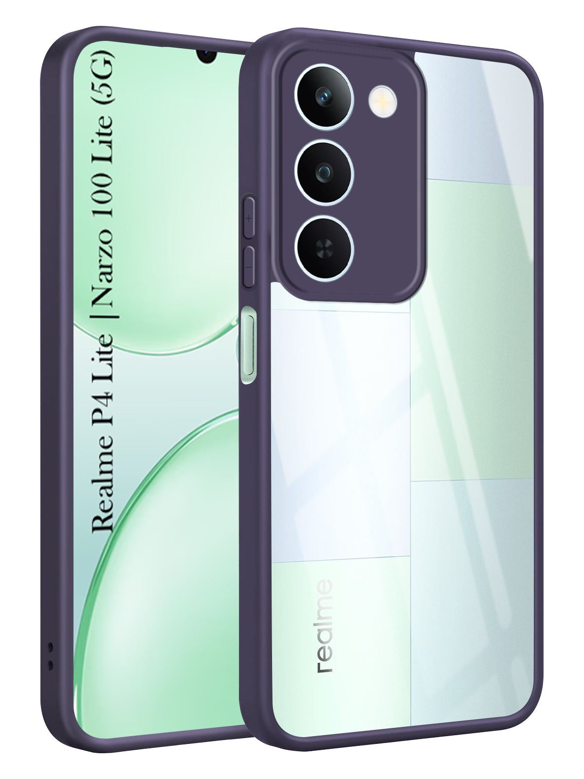 For Realme P4 Lite 5G | Narzo 100 Lite 5G Back Cover Case Ultra-Hybrid (Lifetime Anti Yellow | Anti Scratch | Crystal Clear Shockproof)