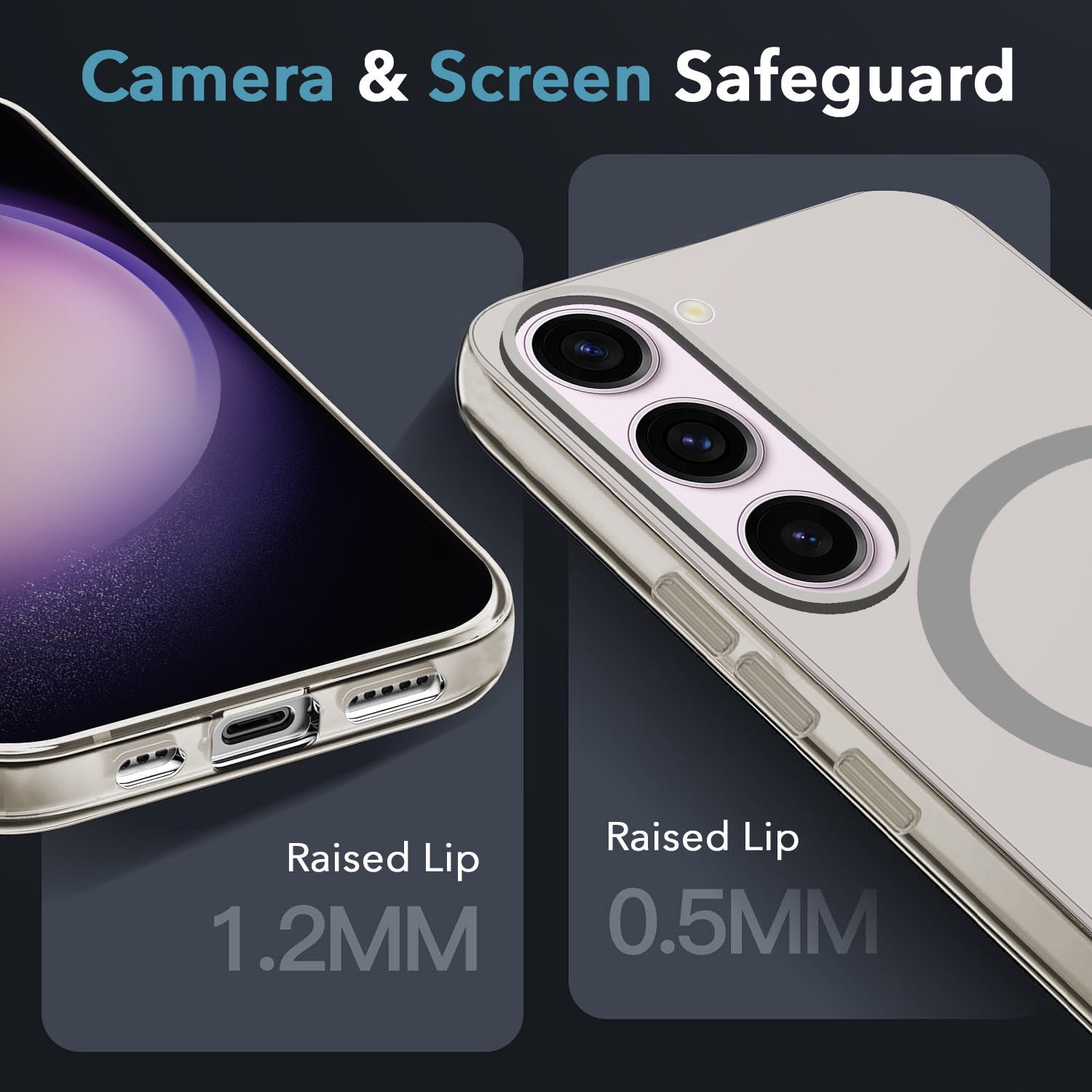 For Samsung Galaxy S23 Plus Back Cover Case Crystal (Frosted Matte Feel | MagSafe Compatible Wireless Charging)