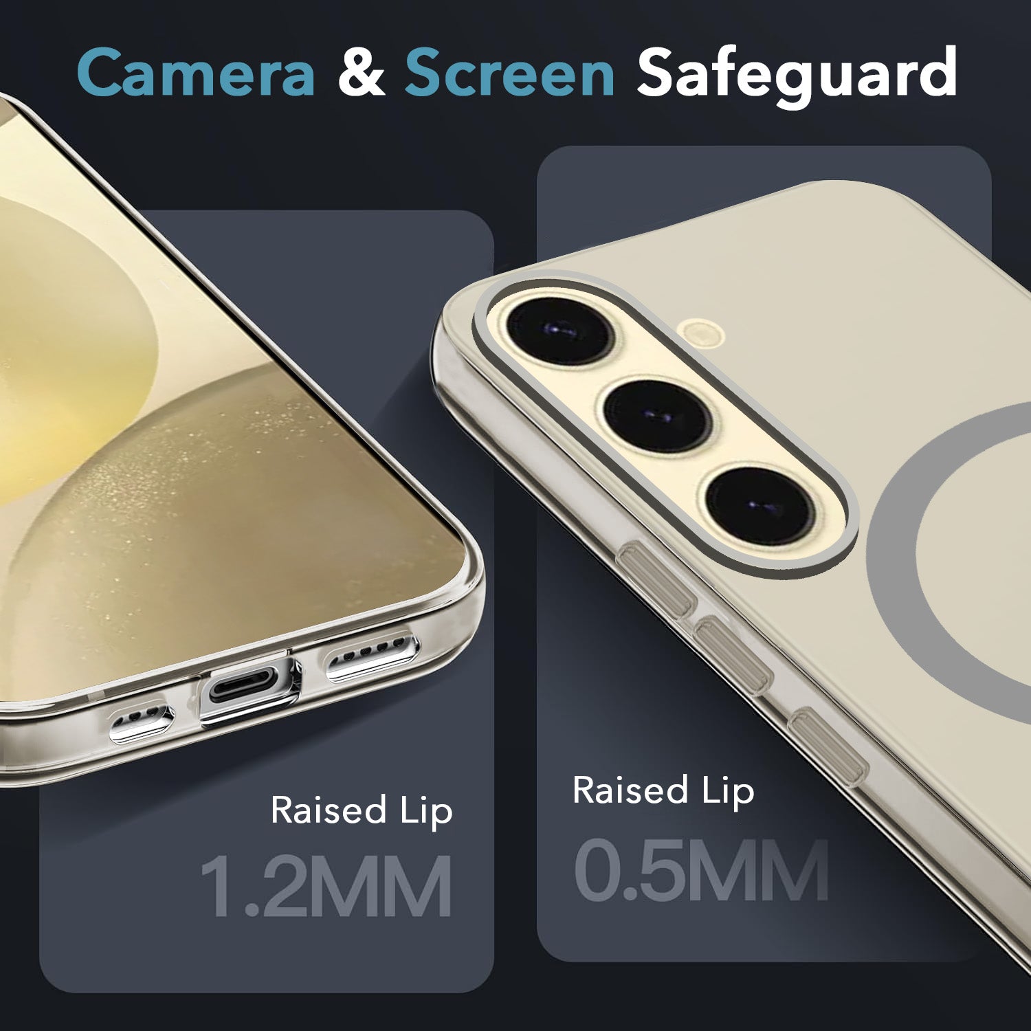 For Samsung Galaxy S24 Plus Back Cover Case Crystal (Frosted Matte Feel | MagSafe Compatible Wireless Charging)