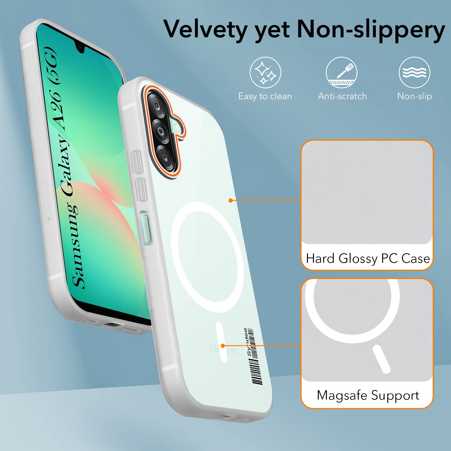 For Samsung Galaxy A26 5G Back Cover Case (Soft Touch | Camera Bump Protection | MagSafe Compatible | Matte Finish)