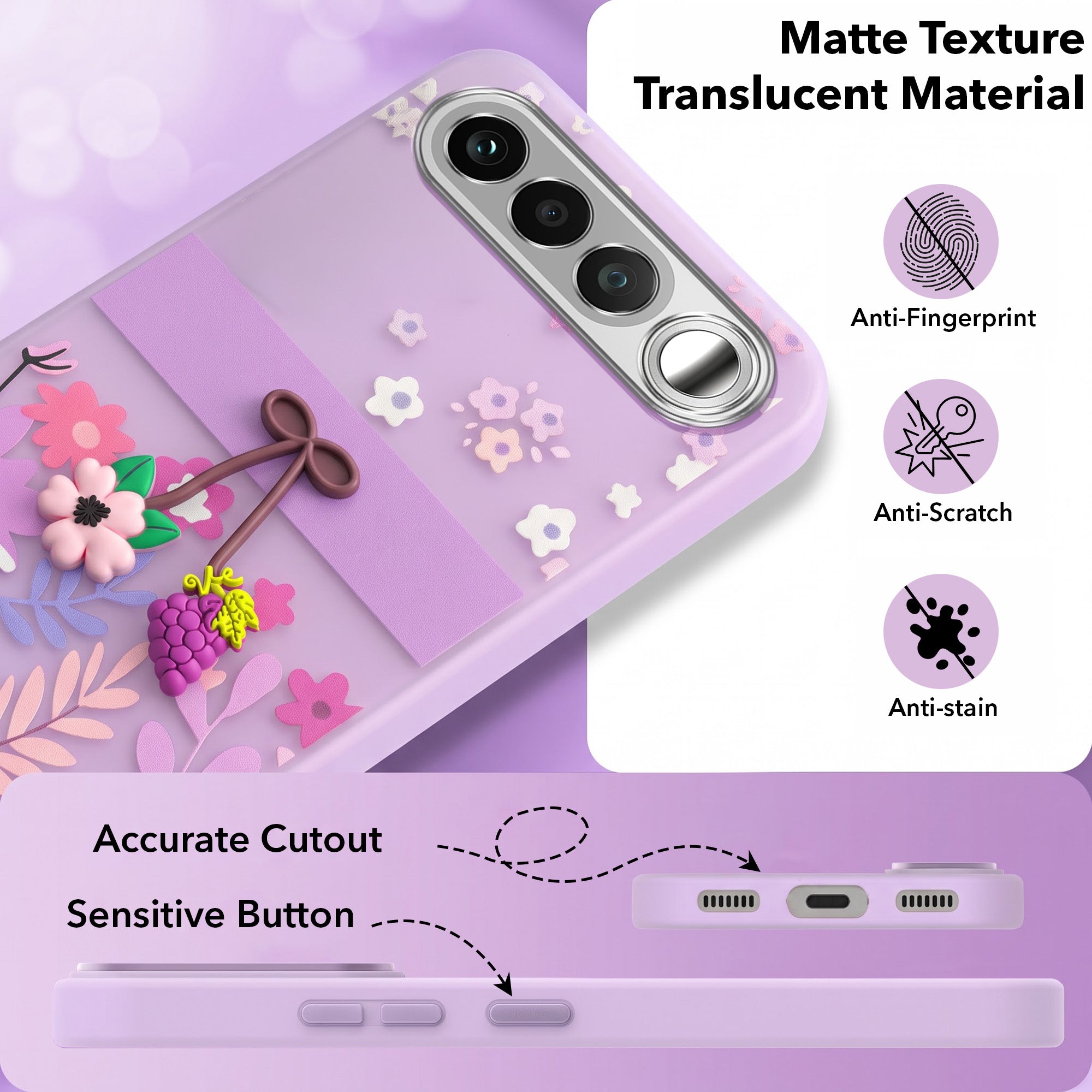 For Realme 16 Back Cover Case (3D Cute Cartoons | Hard Back Side Soft | Matte Premium Finish | HD Printing)