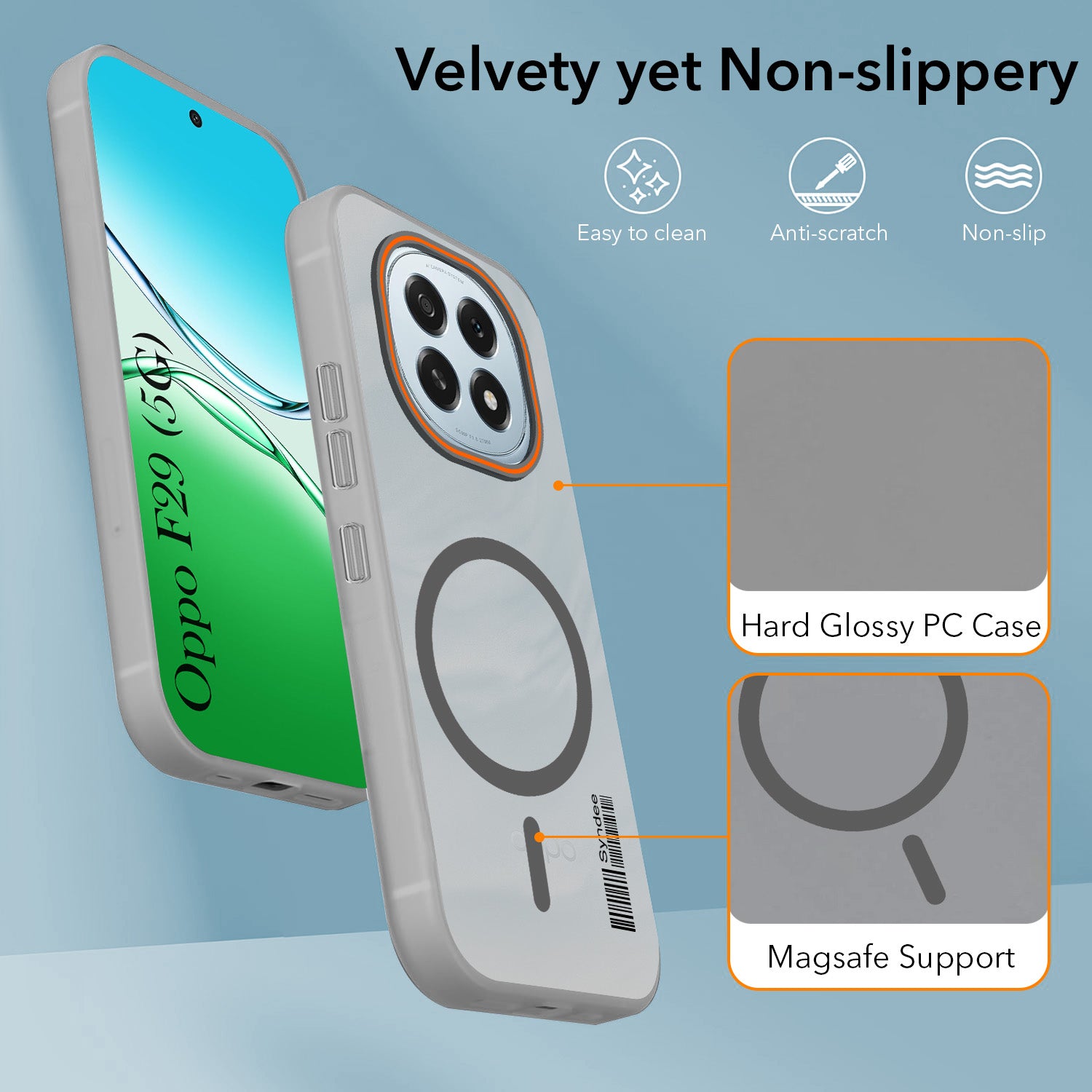 For Oppo F29 Back Cover Case (Soft Touch | Camera Bump Protection | MagSafe Compatible | Matte Finish)