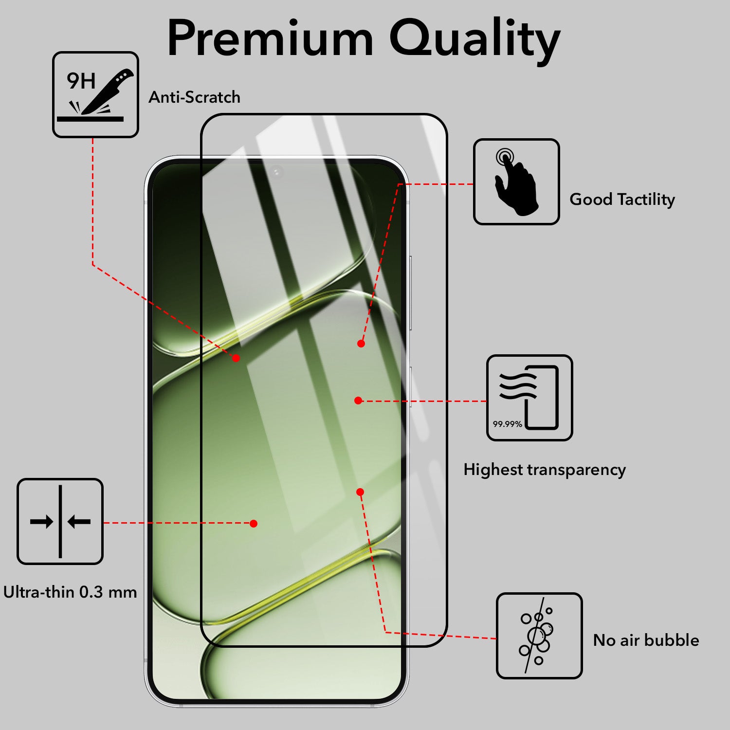 (Pack of 2) Tempered Glass For Oneplus Nord 6 Military-Grade Gorilla Screen Protector With Installation Kit | Shatterproof, Full Coverage, HD Clear, Scratch Resistant