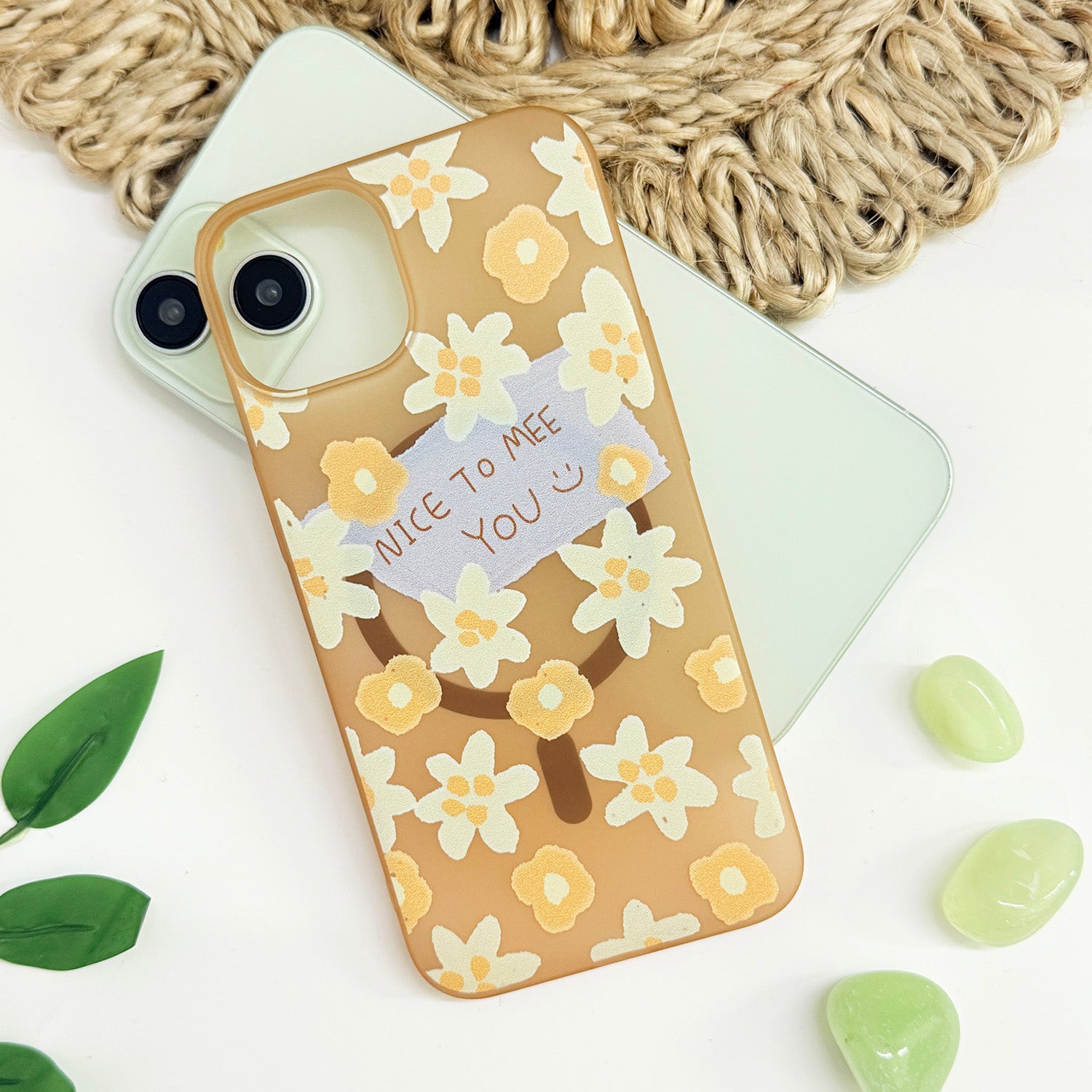 For Samsung Galaxy S25 Back Cover Case (Cute Floral Design | Flower Print for Girls | MagSafe Compatible Wireless Charging)