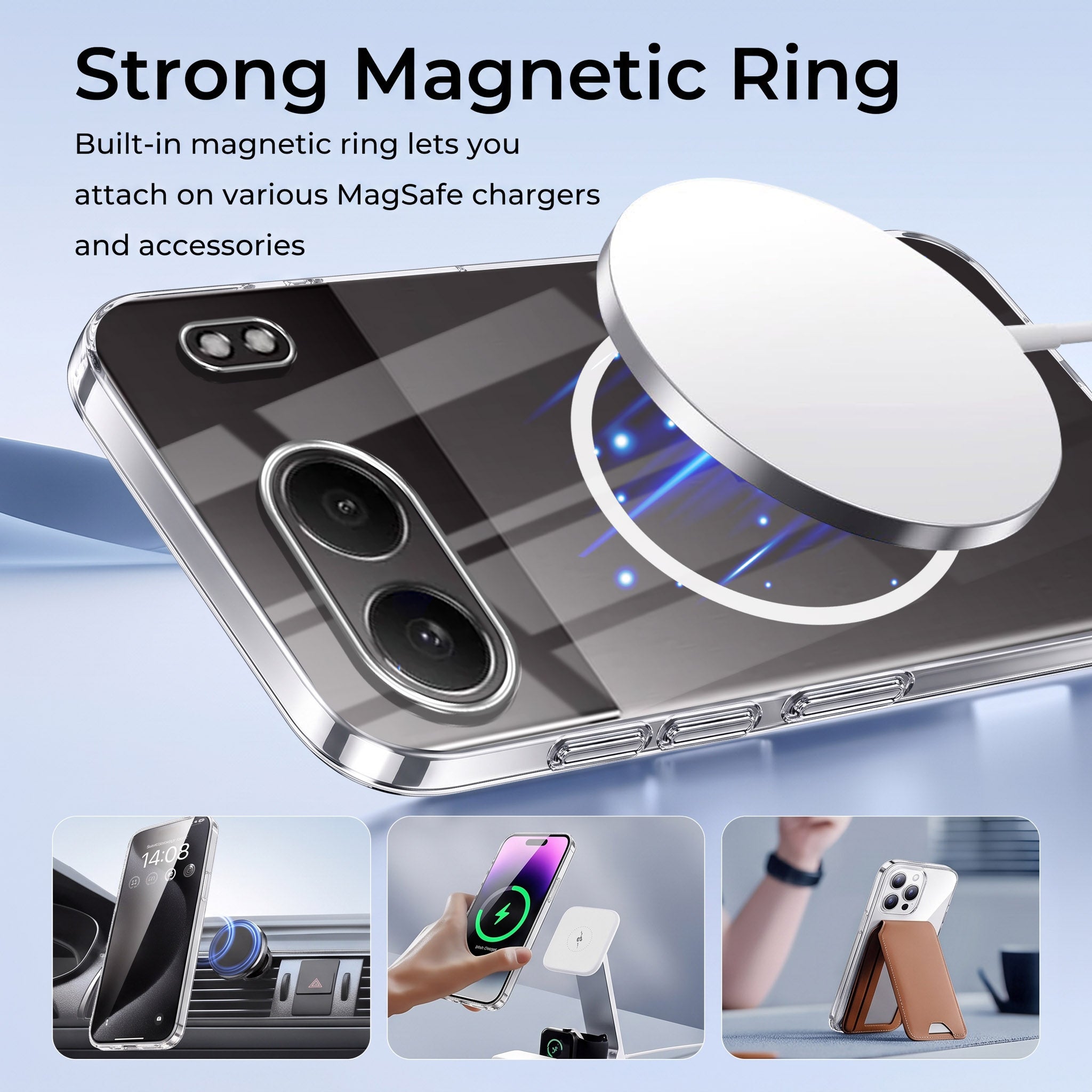 For Oneplus Nord 4 Back Case Cover Crystal Anti Yellow (Unbreakable PC | MagSafe Wireless Charging Support |Camera Protection Bump)