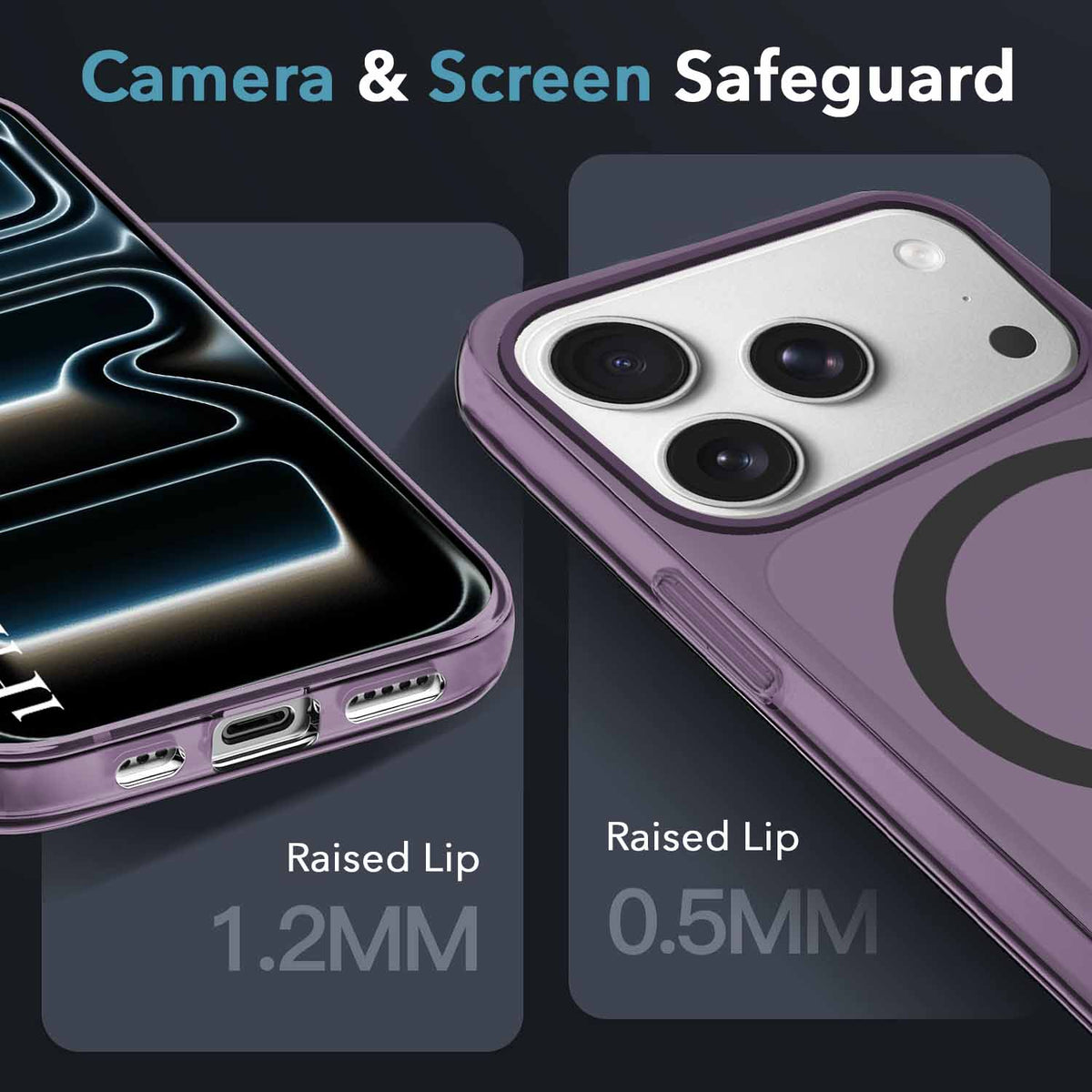 For iPhone 17 Pro | iPhone 18 Pro Back Cover Case (Frosted Matte Feel | MagSafe Compatible Wireless Charging)