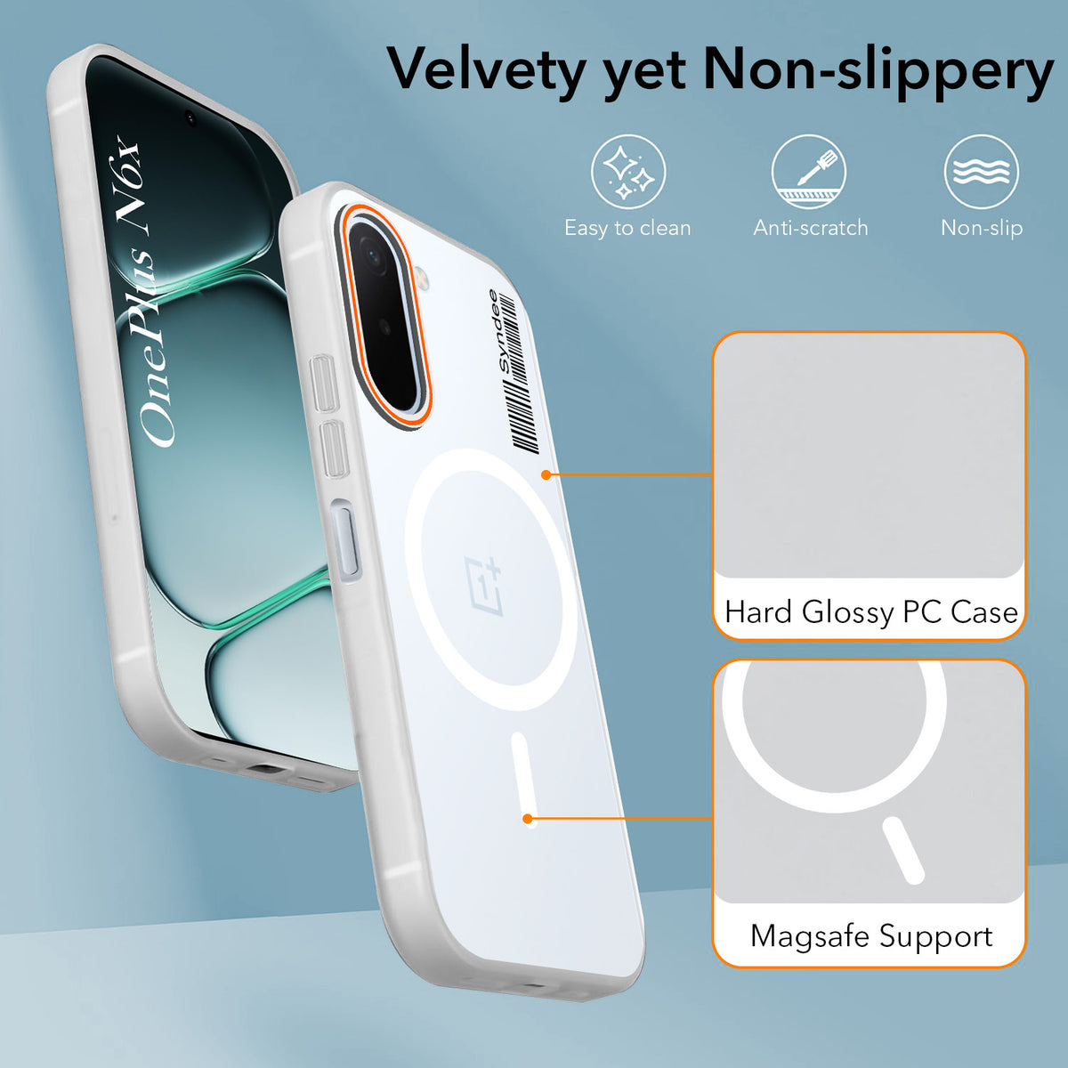 For OnePlus N6X Back Cover Case (Soft Touch | Camera Bump Protection | MagSafe Compatible | Matte Finish)