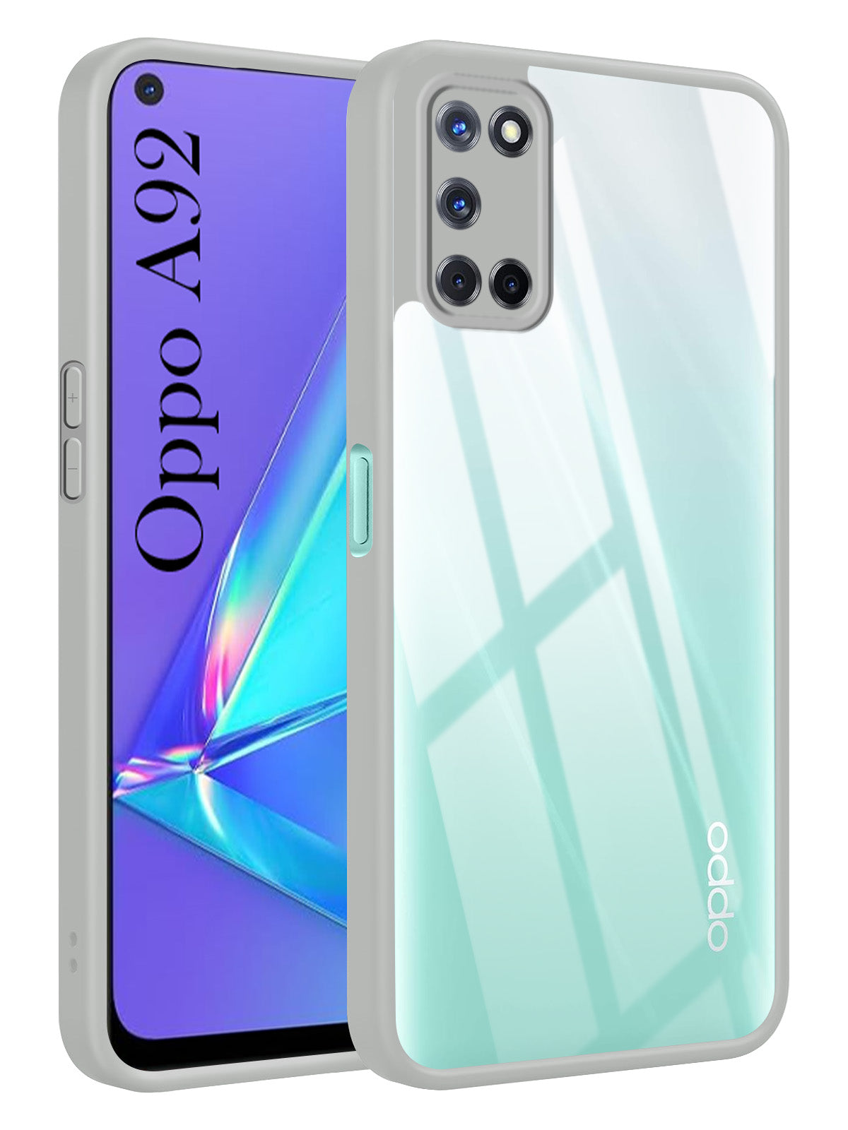 For Oppo A92 Back Cover Case Ultra-Hybrid (Lifetime Anti Yellow | Anti Scratch | Crystal Clear Shockproof)