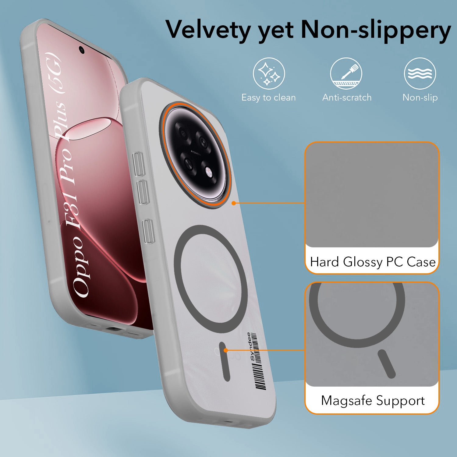 For Oppo F31 Pro Plus Back Cover Case (Soft Touch | Camera Bump Protection | MagSafe Compatible | Matte Finish)