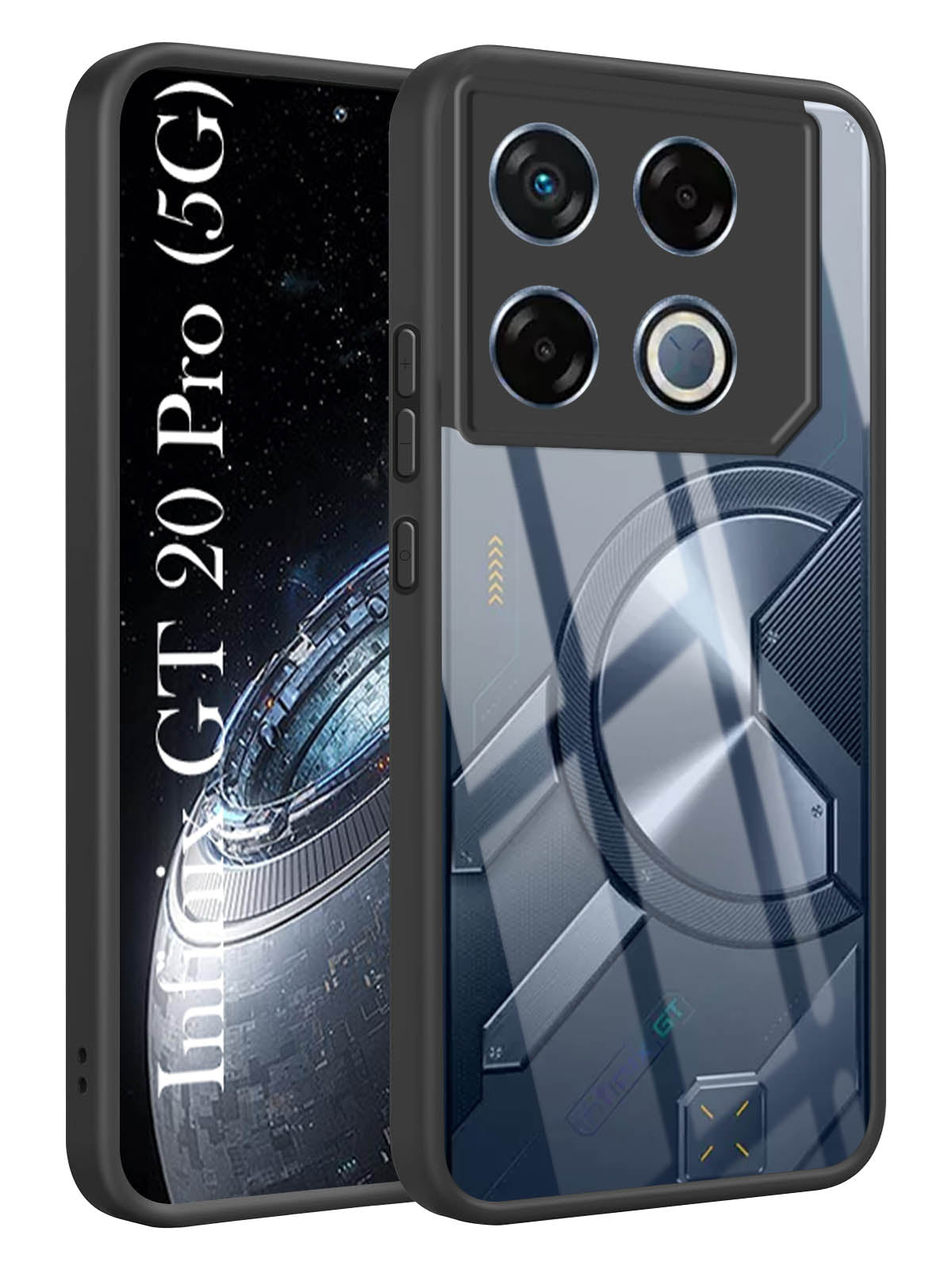 For Infinix GT 20 Pro 5G Back Cover Case (Lifetime Anti Yellow | Anti Scratch | Crystal Clear Shockproof)