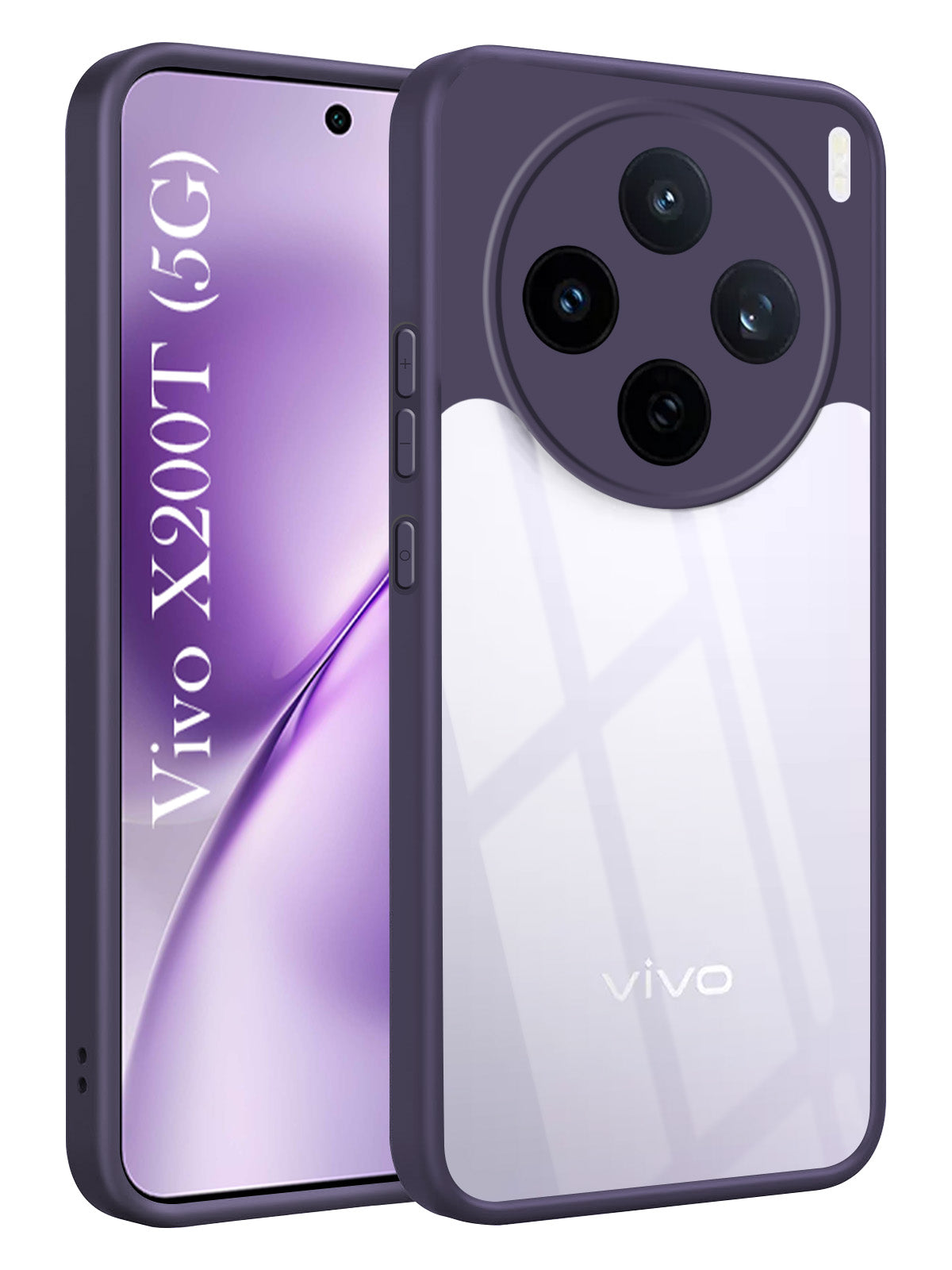 For Vivo X200T Back Cover Case Ultra-Hybrid (Lifetime Anti Yellow | Anti Scratch | Crystal Clear Shockproof)