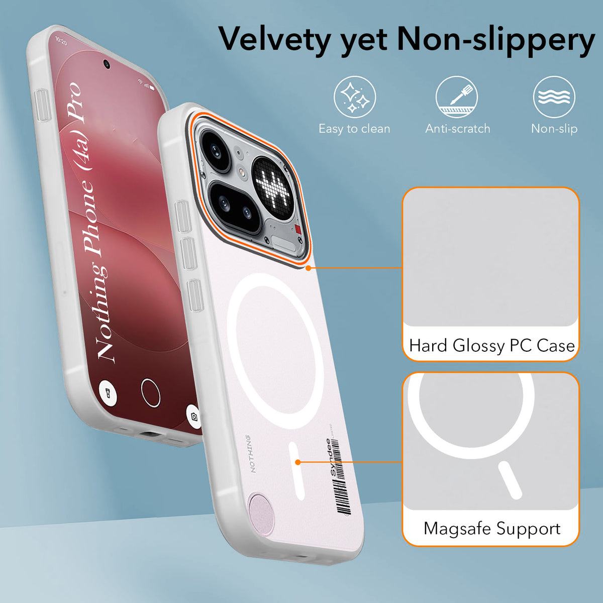 For Nothing Phone 4A Pro 5G Back Cover Case (Soft Touch | Camera Bump Protection | MagSafe Compatible | Matte Finish)