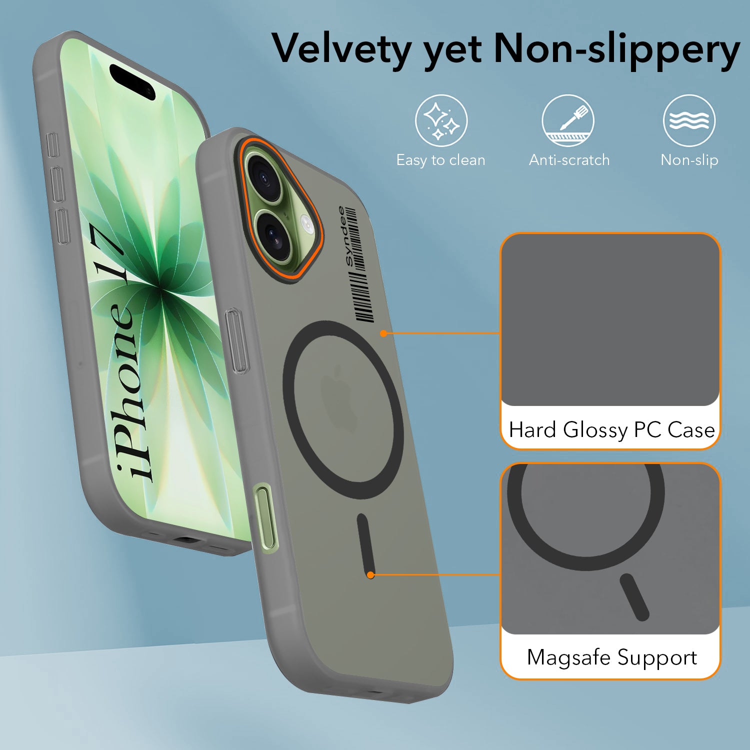 For Apple iPhone 17 Back Cover Case (Soft Touch | Camera Bump Protection | MagSafe Compatible | Matte Finish)