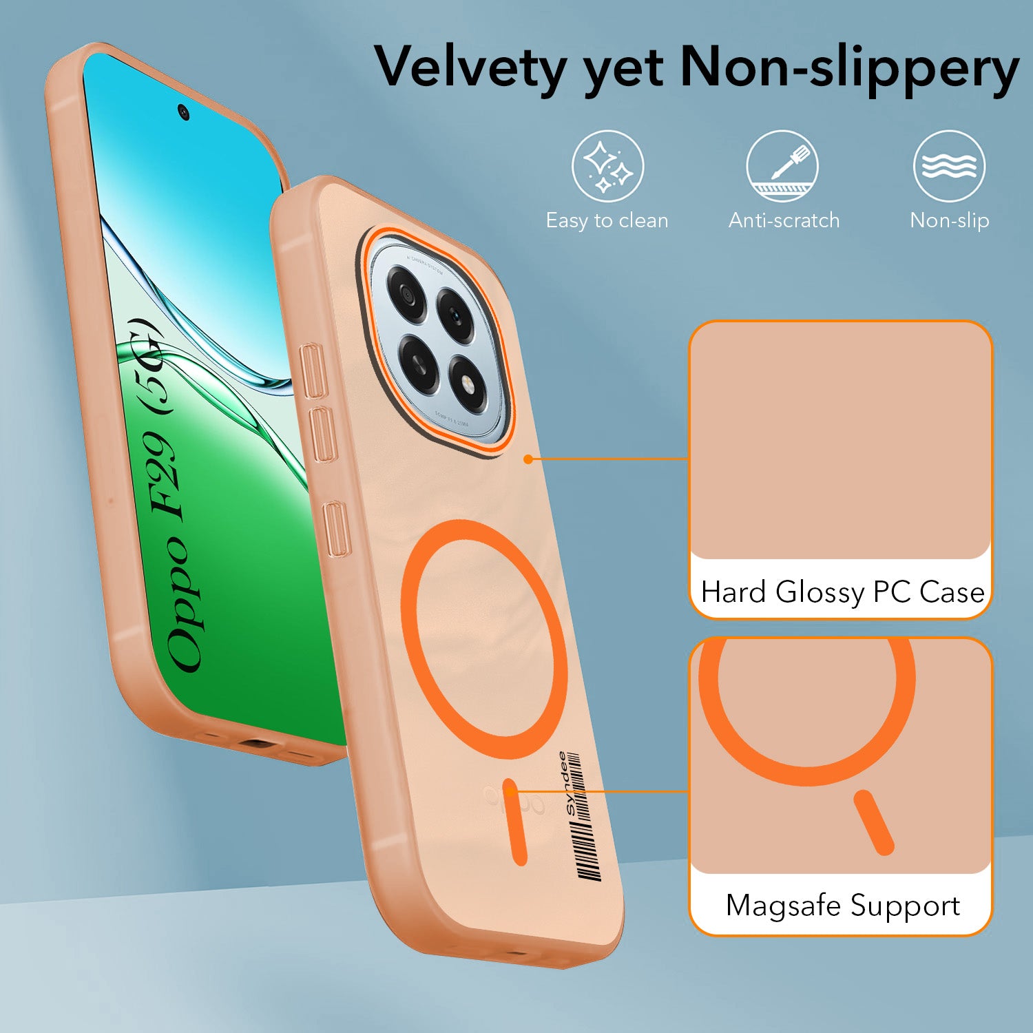 For Oppo F29 Back Cover Case (Soft Touch | Camera Bump Protection | MagSafe Compatible | Matte Finish)