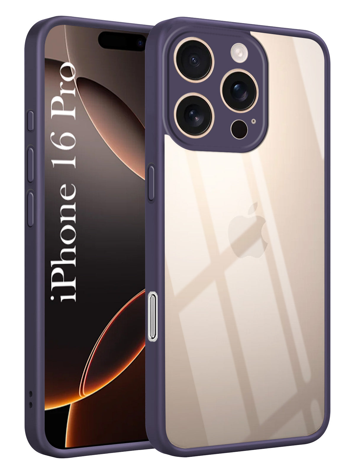 For Apple iPhone 16 Pro Ultra-Hybrid Back Cover Case(Lifetime Anti Yellow | Anti Scratch | Crystal Clear Shockproof)