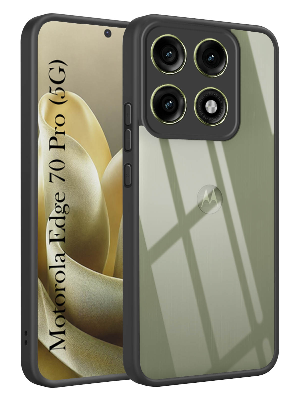 For Motorola Moto Edge 70 Pro Back Cover Case Ultra-Hybrid (Lifetime Anti Yellow | Anti Scratch | Crystal Clear Shockproof)