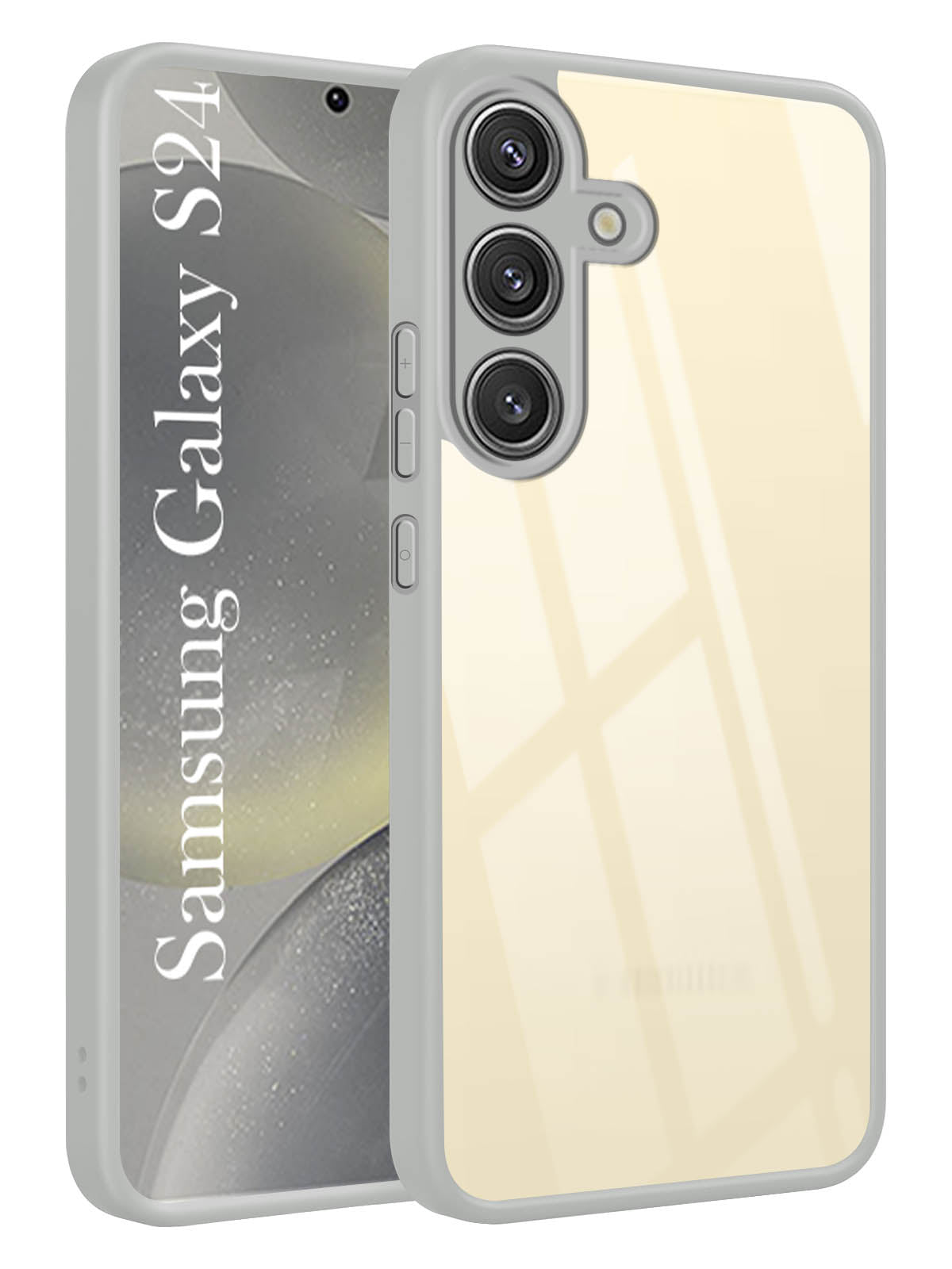 For Samsung Galaxy S24 Back Cover Case (Lifetime Anti Yellow | Anti Scratch | Crystal Clear Shockproof)