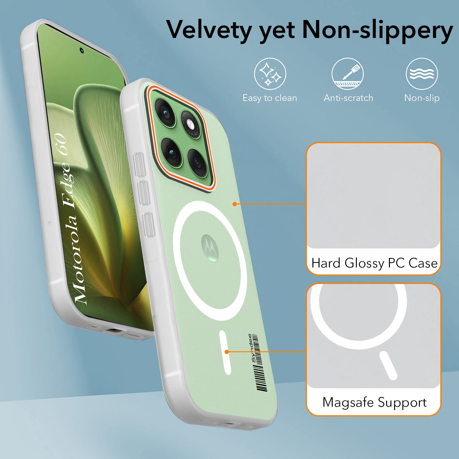 For Motorola Moto Edge 60 Back Cover Case (Soft Touch | Camera Bump Protection | MagSafe Compatible | Matte Finish)