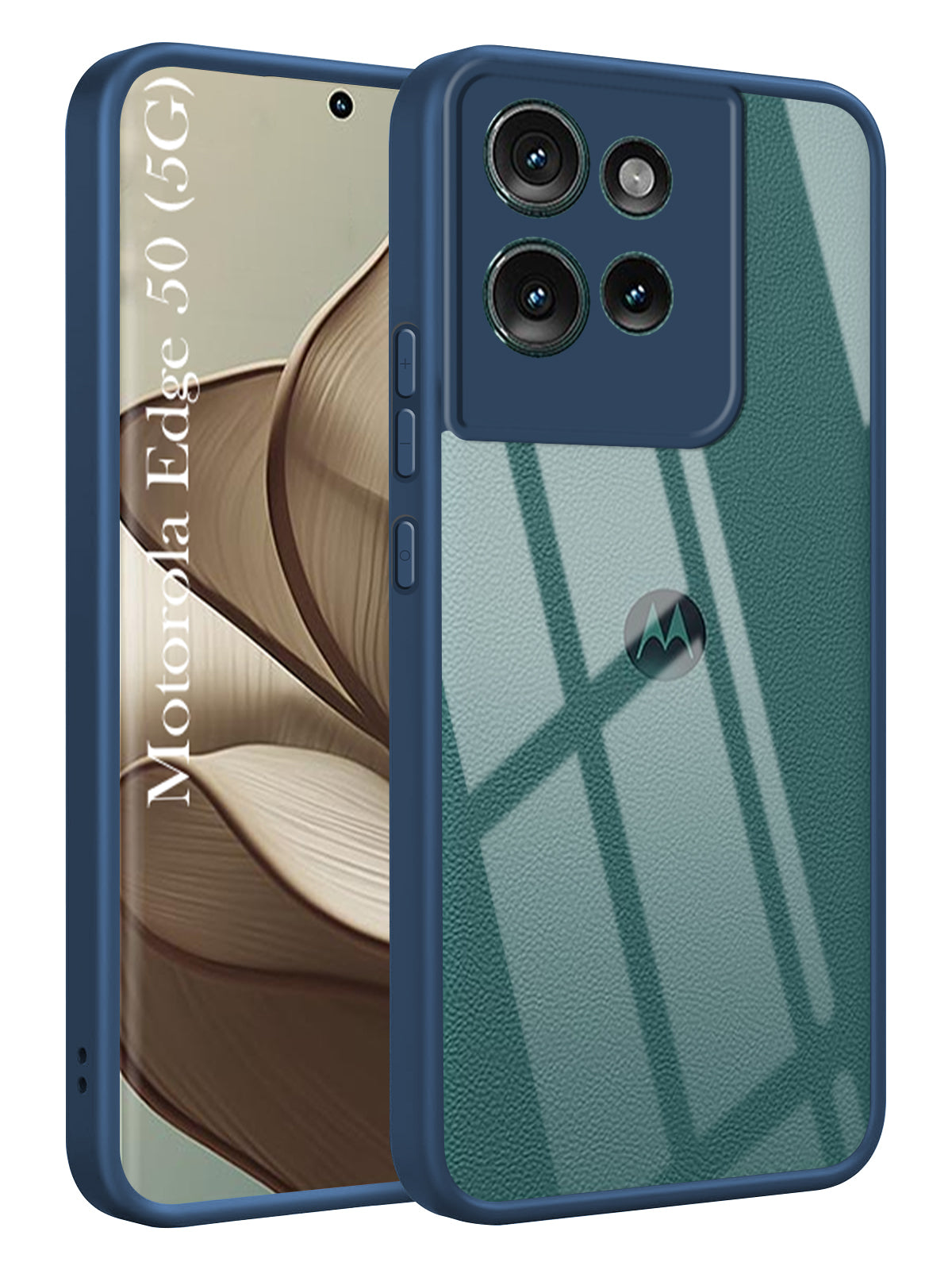 For Motorola Moto Edge 50 5G Back Cover Case (Lifetime Anti Yellow | Anti Scratch | Crystal Clear Shockproof)