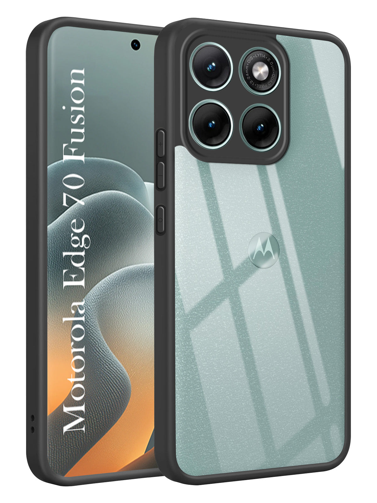 For Motorola Moto Edge 70 Fusion Back Cover Case Ultra-Hybrid (Lifetime Anti Yellow | Anti Scratch | Crystal Clear Shockproof)