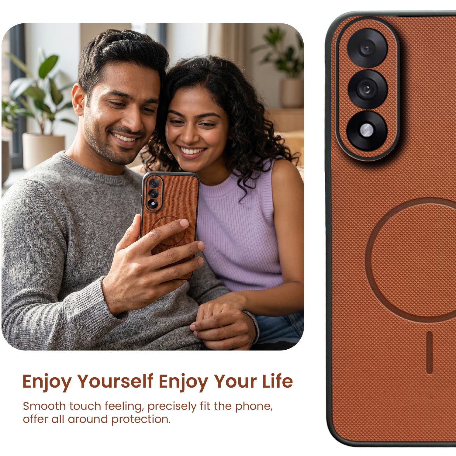 For Oneplus Nord 5 Back Cover Case PU Leather (Texture Grip Design | Professional Minimalist | Camera Protection | Soft and Flexible)