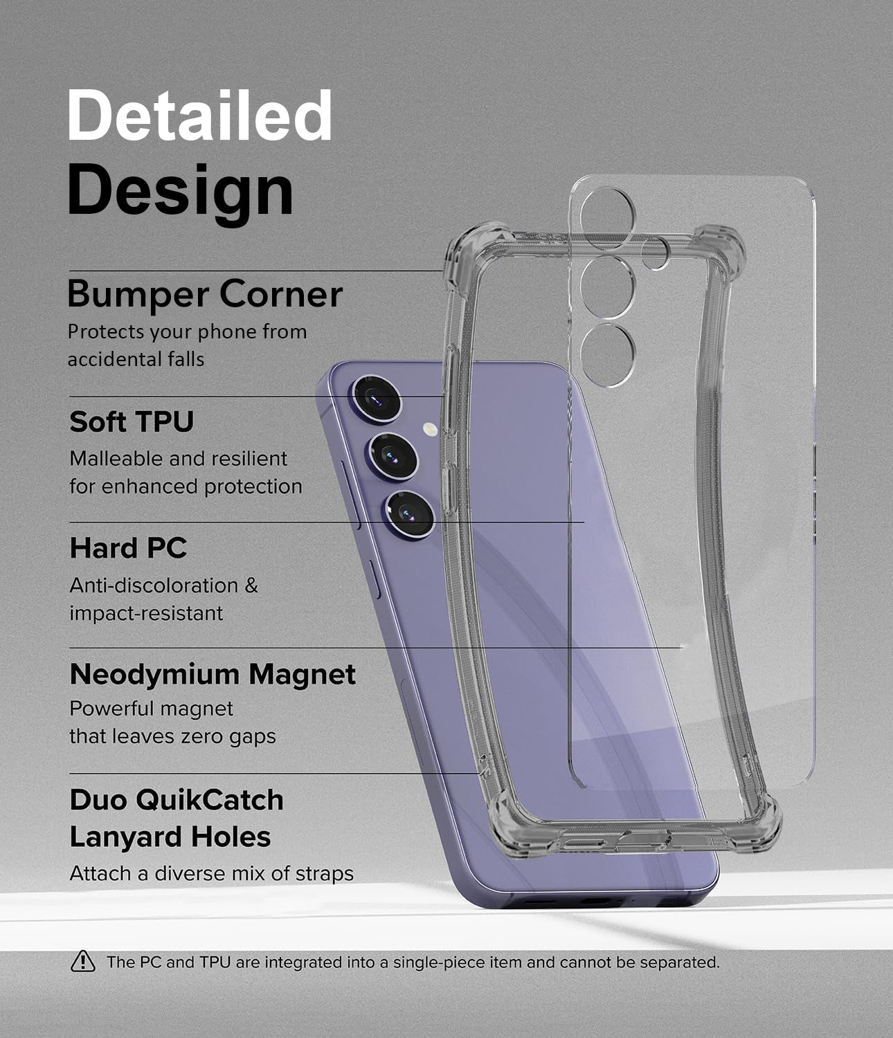For Samsung Galaxy S25 Back Cover ( Shockproof Crystal Clear Case |  Drop & Camera Protection | Hard Polycarbonate)