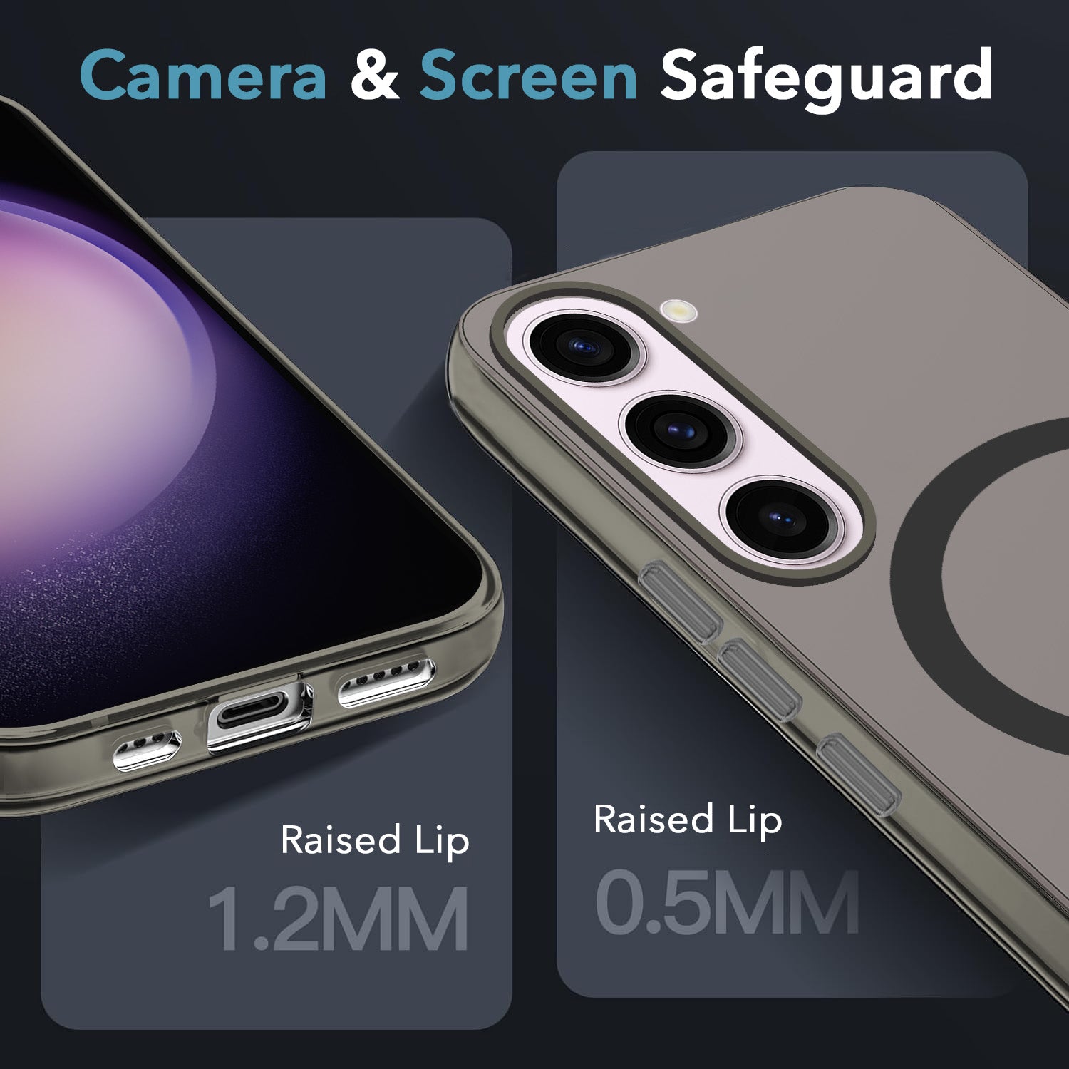 For Samsung Galaxy S23 Plus Back Cover Case Crystal (Frosted Matte Feel | MagSafe Compatible Wireless Charging)