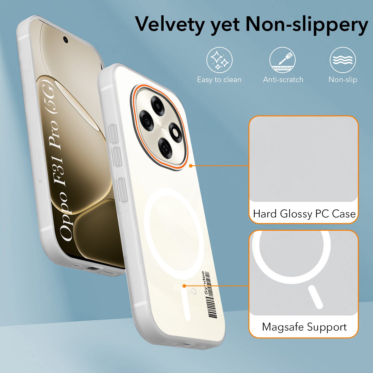 For Oppo F31 Pro Back Cover Case (Soft Touch | Camera Bump Protection | MagSafe Compatible | Matte Finish)